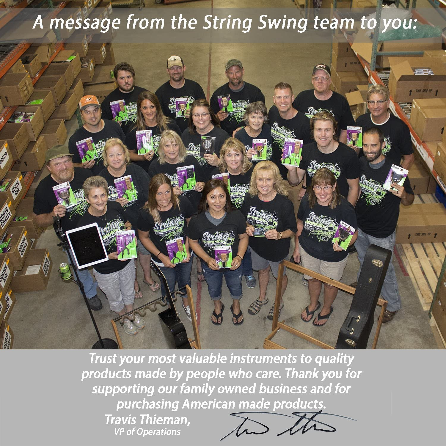 String Swing Home & Studio Violin Hanger - 4 Pack image number 4