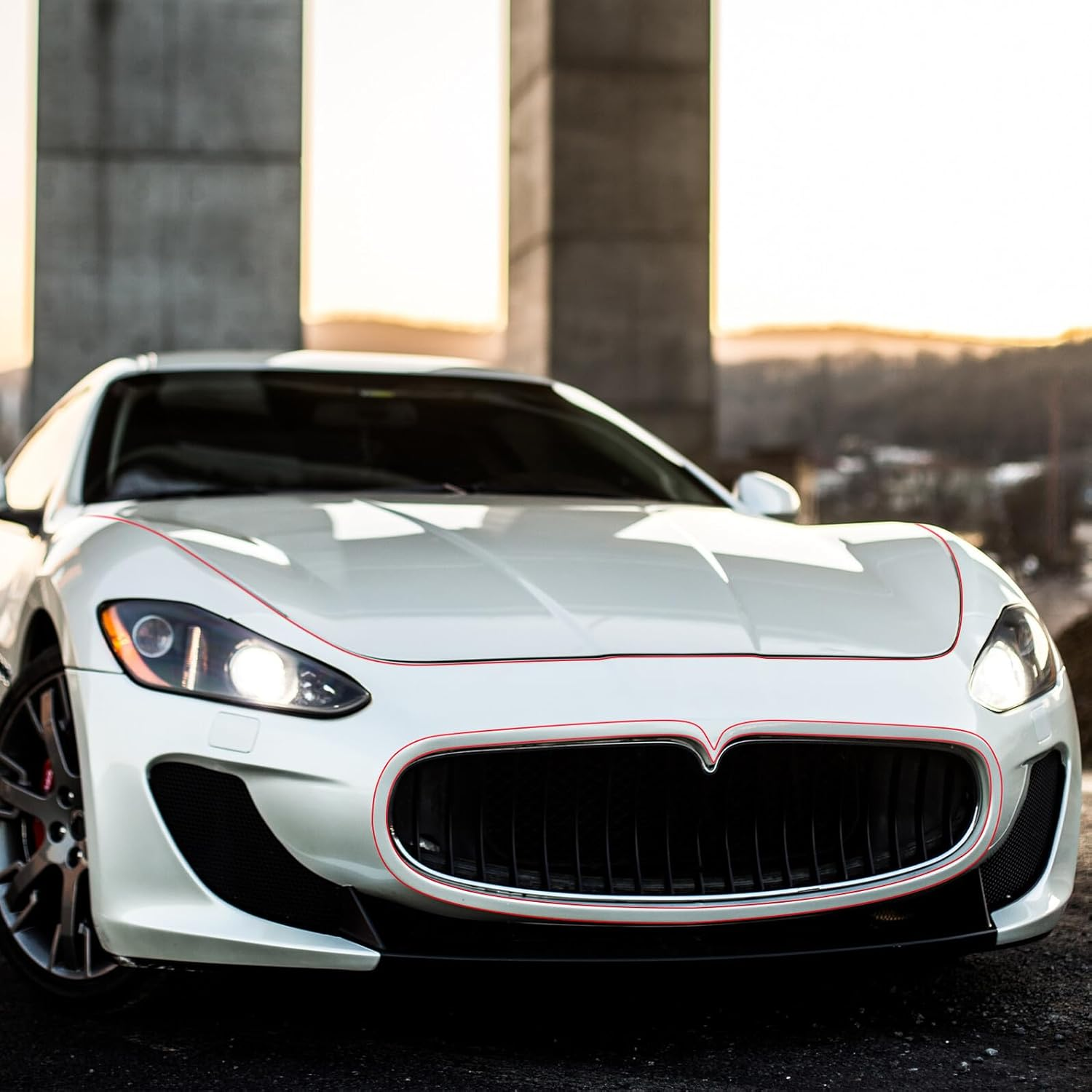 Decorative Strips for Cars Car Tape Adhesive Backing Decorative Tape for Auto Molding Trim Vinyl Style for Painting and Insulation Use as for Visibility image number 5