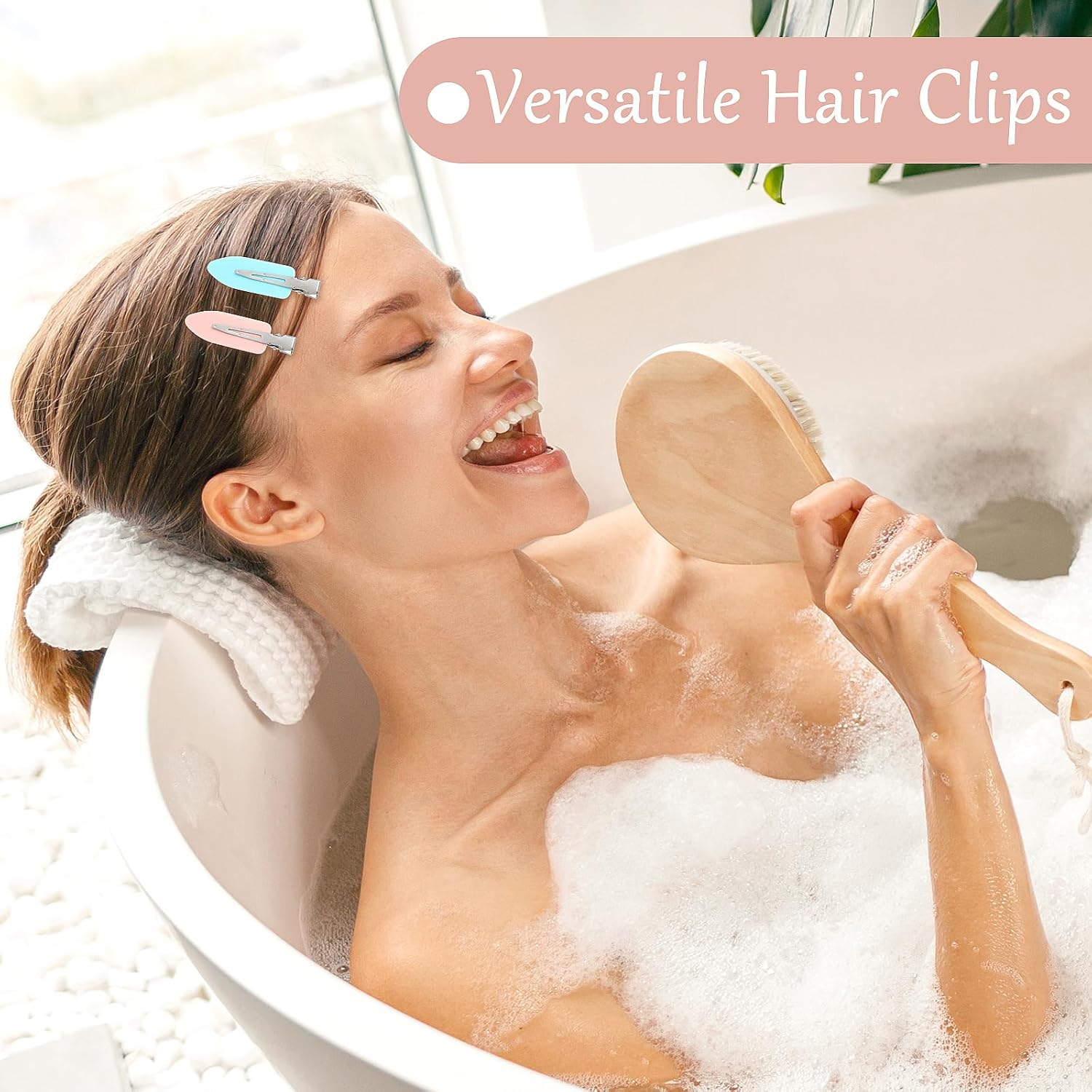 Oruola 12Pcs Bangs Hair Clips,No Bend No Crease Hair Clips,Creaseless Hair Clips for Makeup，Flat Clips for Women and Girls(6 Colors) image number 1