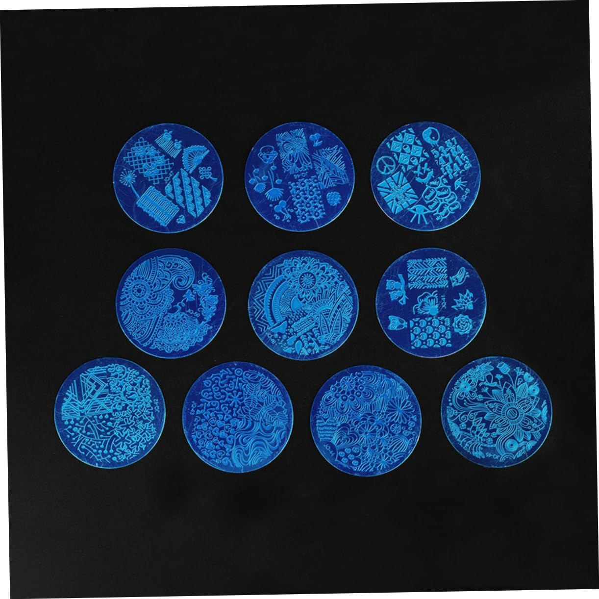 Healeved Manicure Steel Plate Nail Stamping Plate Stamping Template Nail Printing Template for DIY for Home Manicure Accessories image number 3