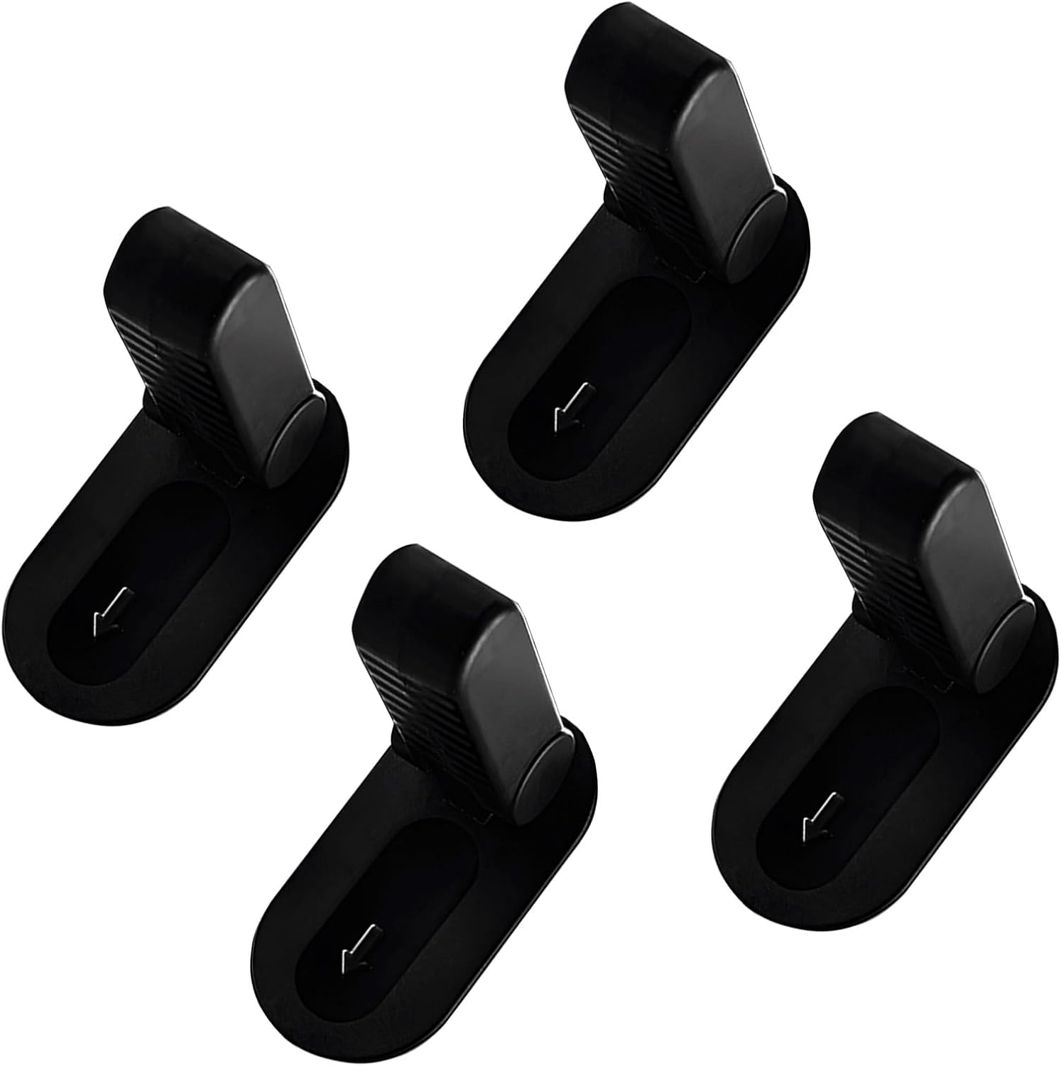 Childproof Door Lever Lock (Black, Pack, 4) image number 1