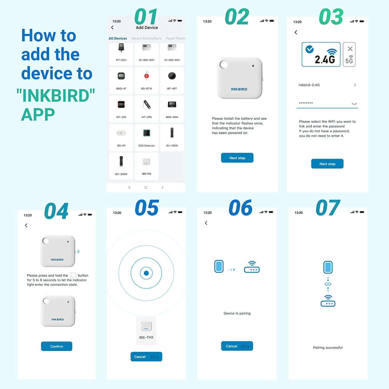 INKBIRD Wifi Thermometer Hygrometer Monitor, Smart Temperature Humidity Sensor IBS-TH3 with App Notification Alert, 1 Year Data Storage Export, Remote Monitor for Greenhouse Wine Cellar Baby Room image number 3