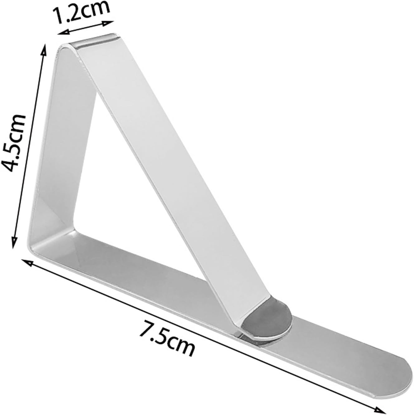 12 Pcs Tablecloth Clips,Stainless Steel Triangular Picnic Table Clips for Home, Kitchen, Restaurant, Weeding, Picnic, Patio and Party image number 5