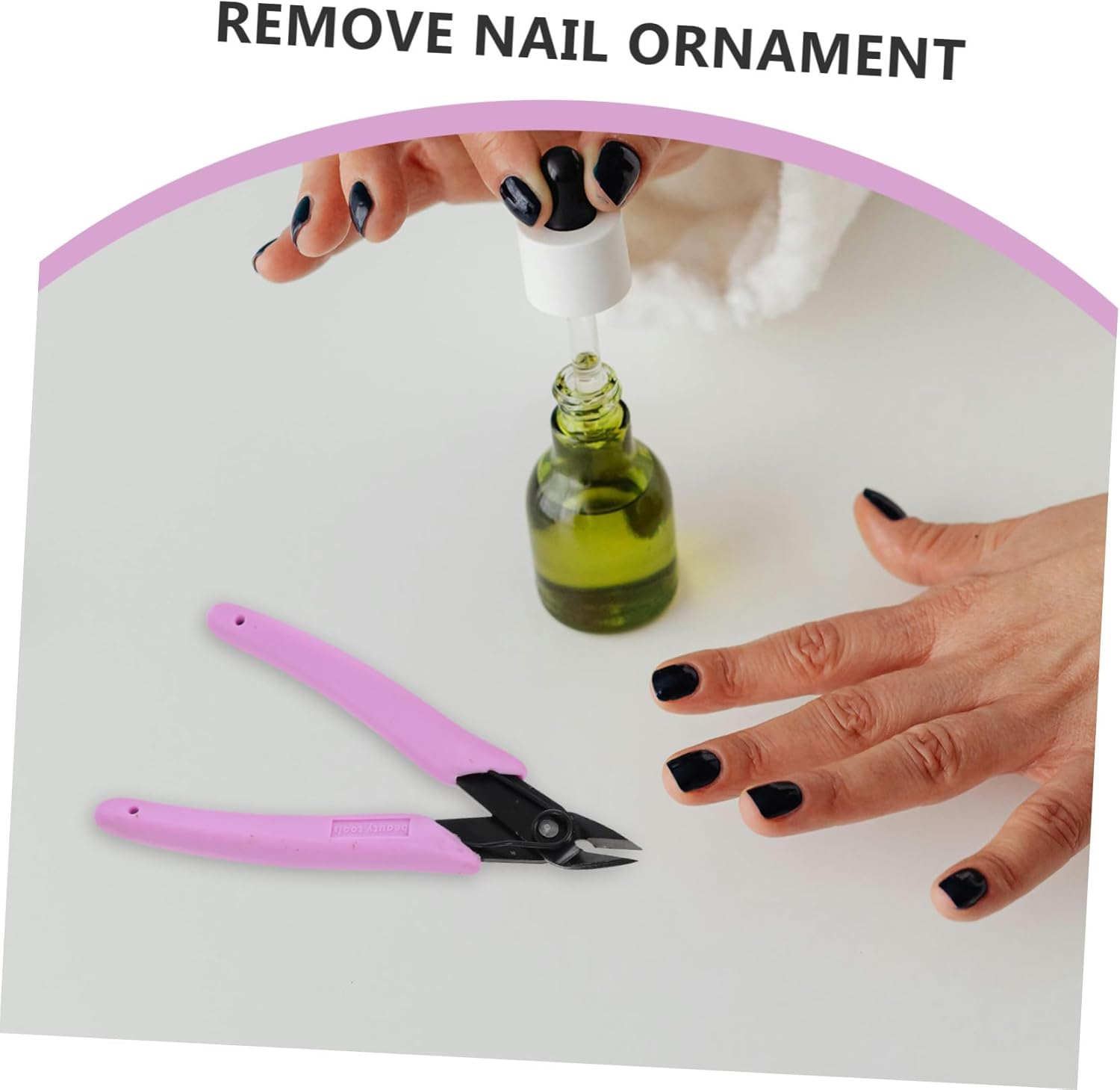 WRITWAA Nail Art Diamond Removal Pliers Stainless Steel Manicure Clippers for Rhinestone Remover Nail Charm Diy Decorations image number 5