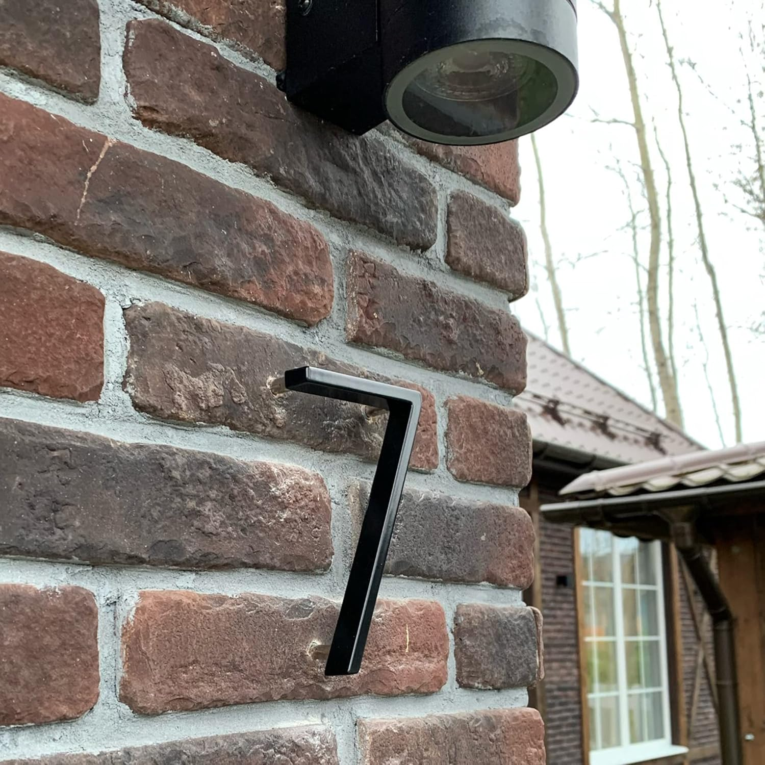 HASWARE Floating House Number Sign 5 Inch (12 Cm) Modern Door Numbers Signage Plaque Street Home Address Numerals (Upgraded Black, 2) image number 1