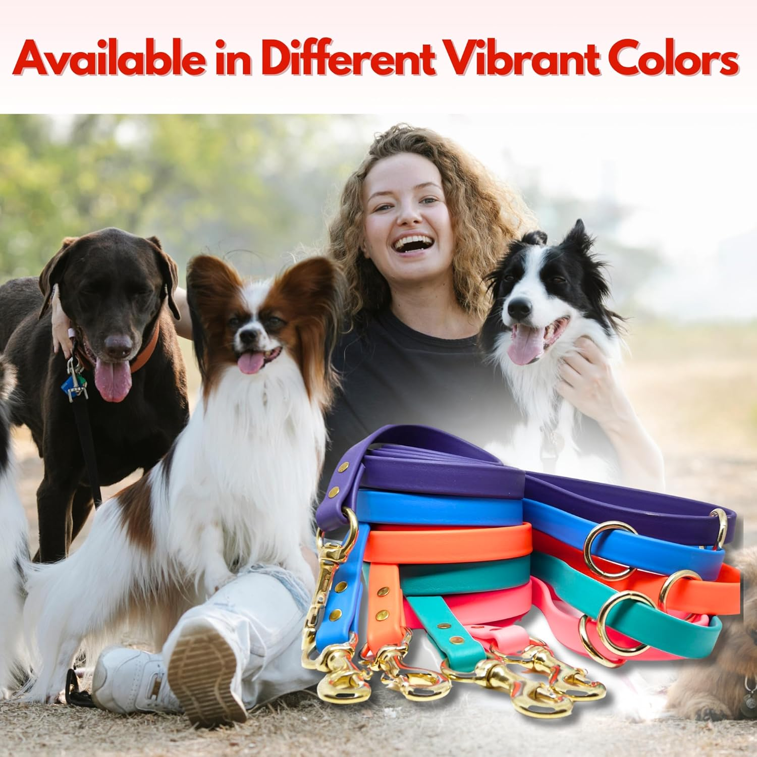 Jimhodgesdogtraining Gummy Dog Leash, Biothane, Dog Training Leash, Made in the USA, 6 Feet, Various Sizes & Colors image number 7