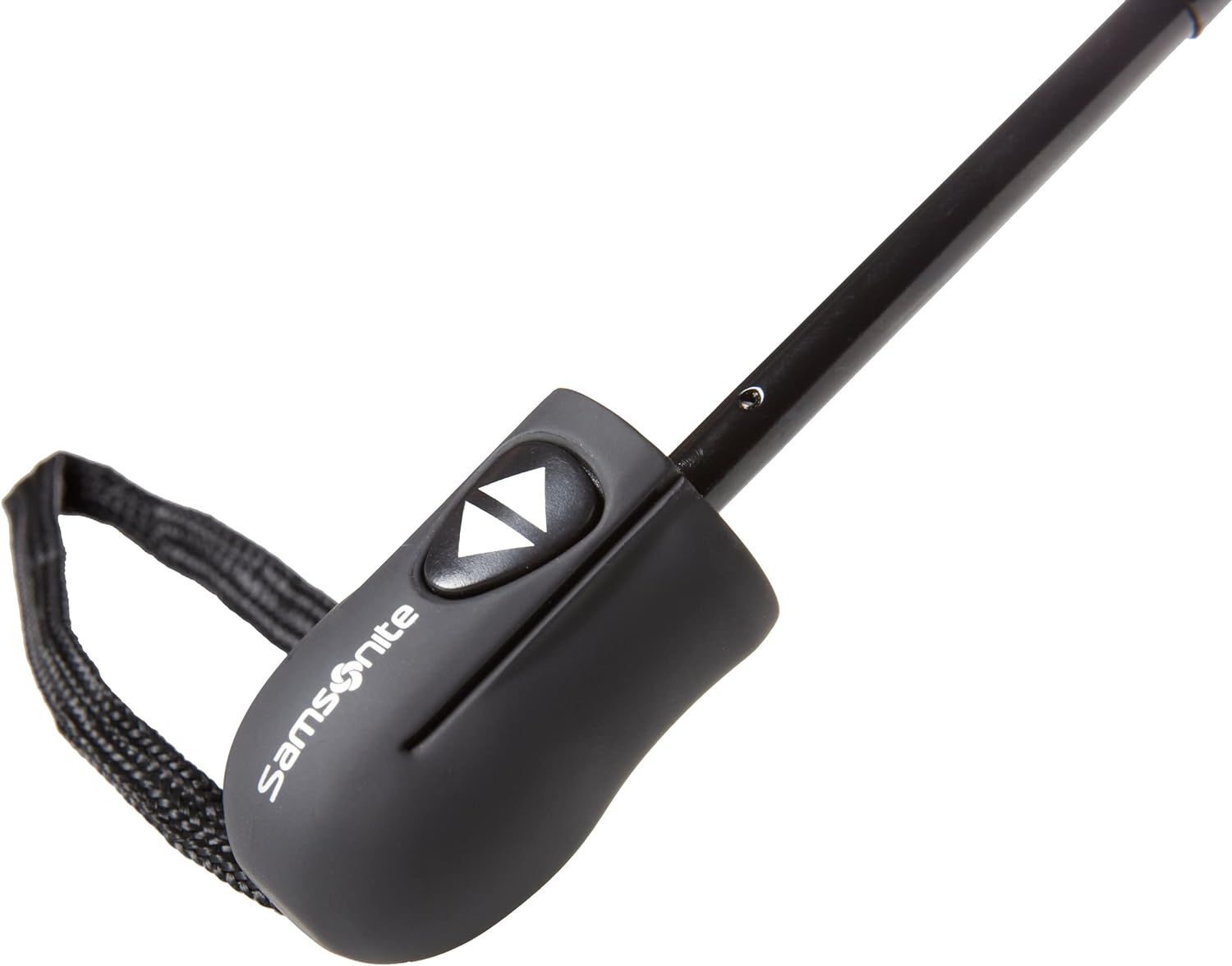 Samsonite Compact Auto Open/Close Umbrella, Black, One Size, Black, One Size, Compact Auto Open/Close Umbrella image number 3