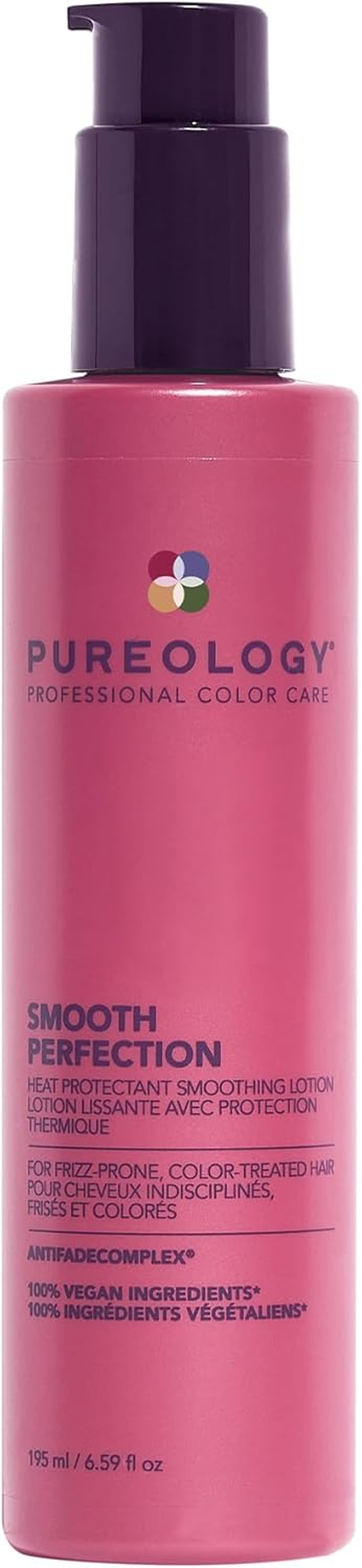 Pureology Smooth Perfection Smoothing Lotion | for Fine, to Normal, Frizzy Hair | Controls Frizz & Protects against Heat Damage | Sulfate-Free | Vegan | 195Ml image number 1