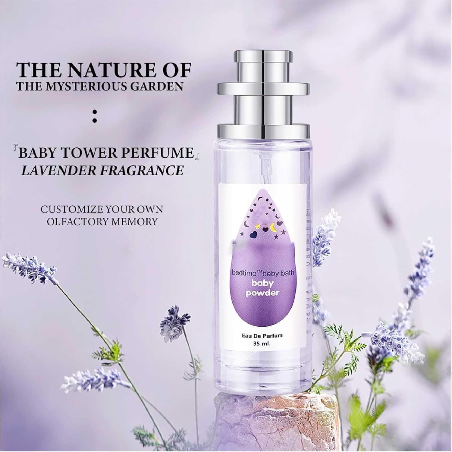 Elyven Baby Powder Perfume, Ebyveen Powder Perfume, Baby-Soft Perfumes Spray, an Eau De Parfums, Floral & Creamy Aroma for Women & Men (4PCS) image number 5