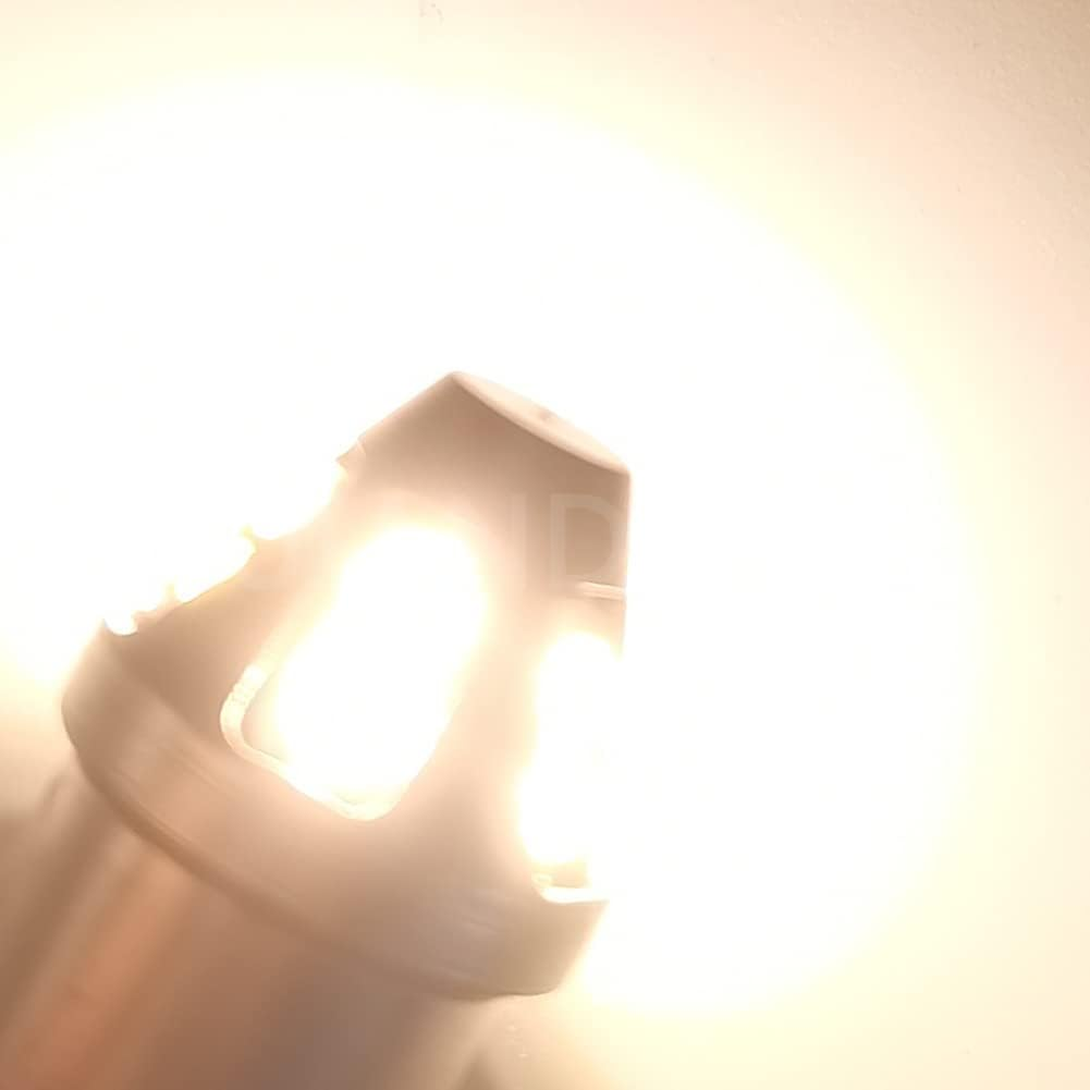 Ruiandsion 2Pcs BA15D LED Bulb 6V 12V 24V Warm White 1004 1076 LED Light Bulbs 6-30V Replacement for Car Camper Interior Lights, Non-Polarity image number 3