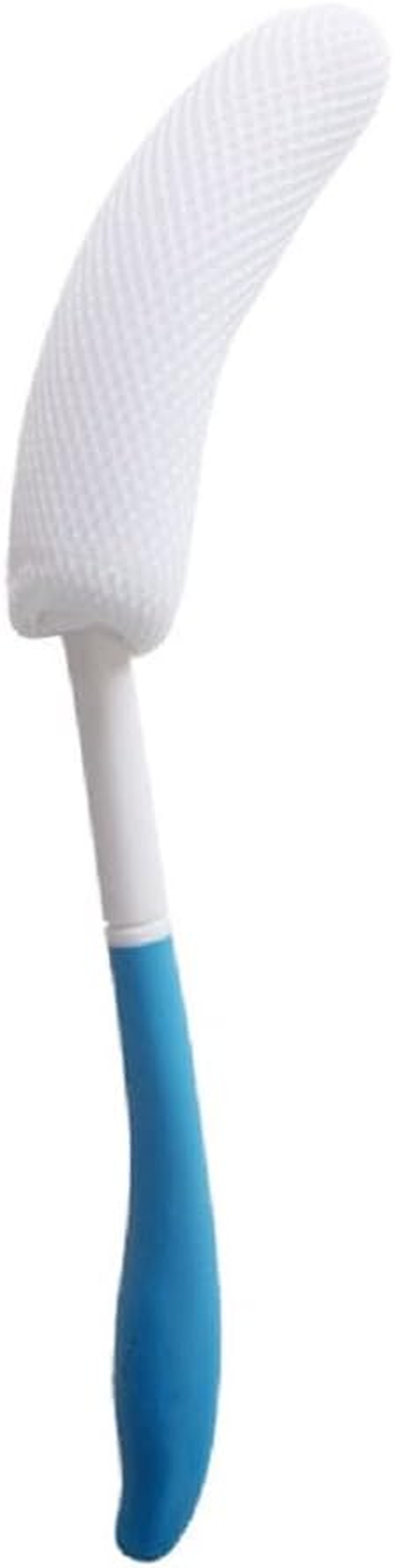 Shuiniba Body Back Bath Brush, Curve Long Handle Mesh Bag Sponge Rubbing Back Shower Brush, Replaceable Scrubbing Brush，Exfoliating Skin and a Soft Scrub Back Brush，Length Is 15.35 Inch/39Cm image number 4