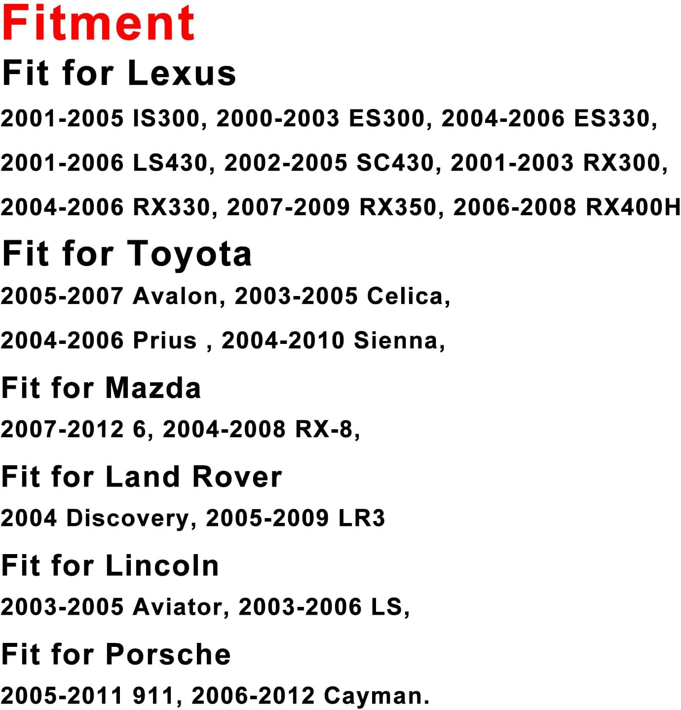 RUNEWAX Xenon HID Headlight Ballast for Lexus IS300 ES300 ES330 LS430 SC430 RX300 RX330 RX350 RX400 Replacement OE KDLT002 DDLT002 85967-08010 85967-33010 85967-41010 81107-53040 85967-53020 image number 2