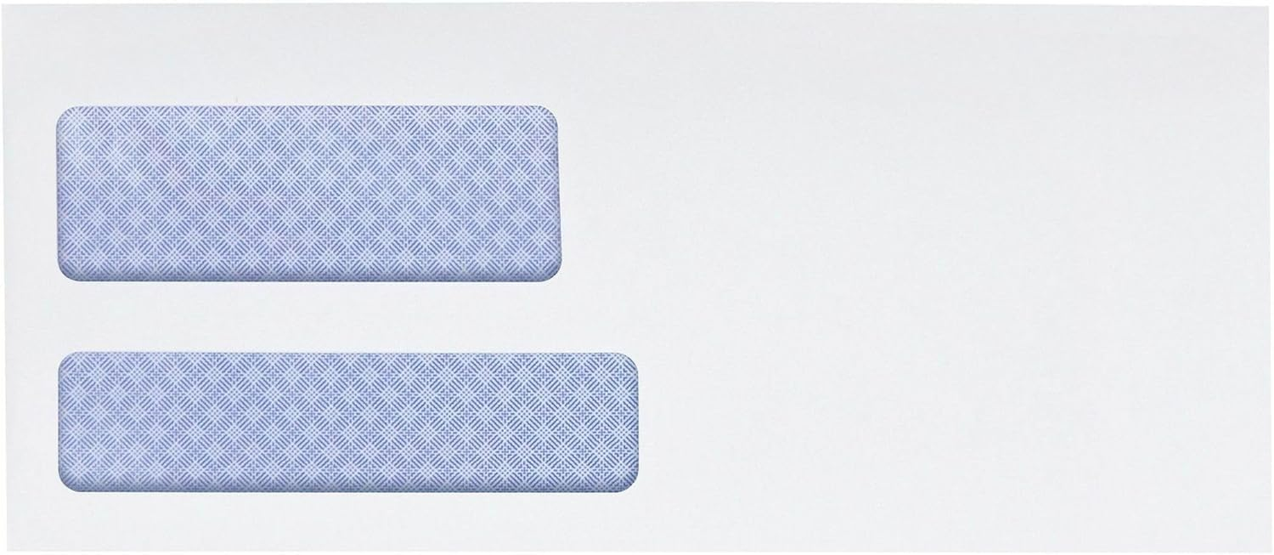 Quality Park #9 Double Window Security Tinted Invoice and Statement Envelope with Reveal-N-Seal Self Seal Closure, 24 Lb White Wove, 3-7/8 X 8-7/8. 500 per Box (67529) image number 2