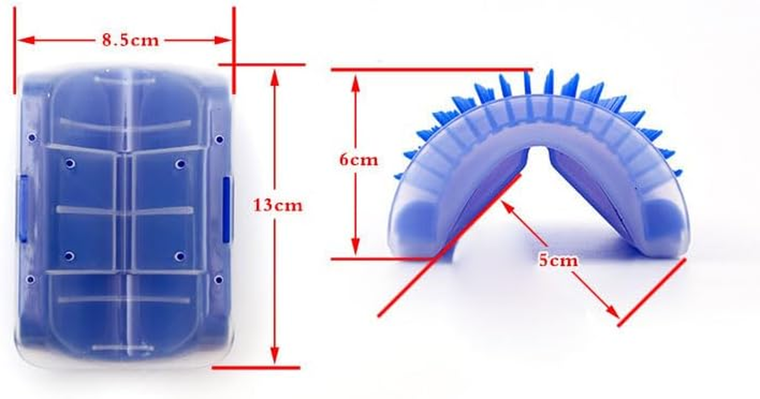 Zalati Grooming Brush 2Pcs Wall Corner Massage Groomer Fur Comb Tools with Catnip Storage Case for Cats Pets image number 4