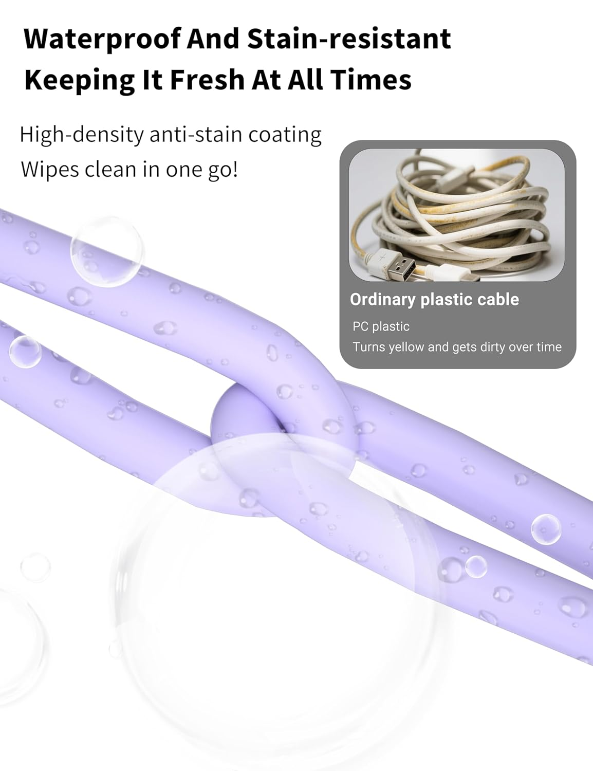 BELAROI Magnetic USB C to USB C Charging Cable [240W/140W/100W PD Fast Charging][480Mbps Data Sync] Soft Silicone Durability with Aluminum Connector for Macbook/Iphone 15/16 Pro/Plus/Android (Purple) - Blue image number 7