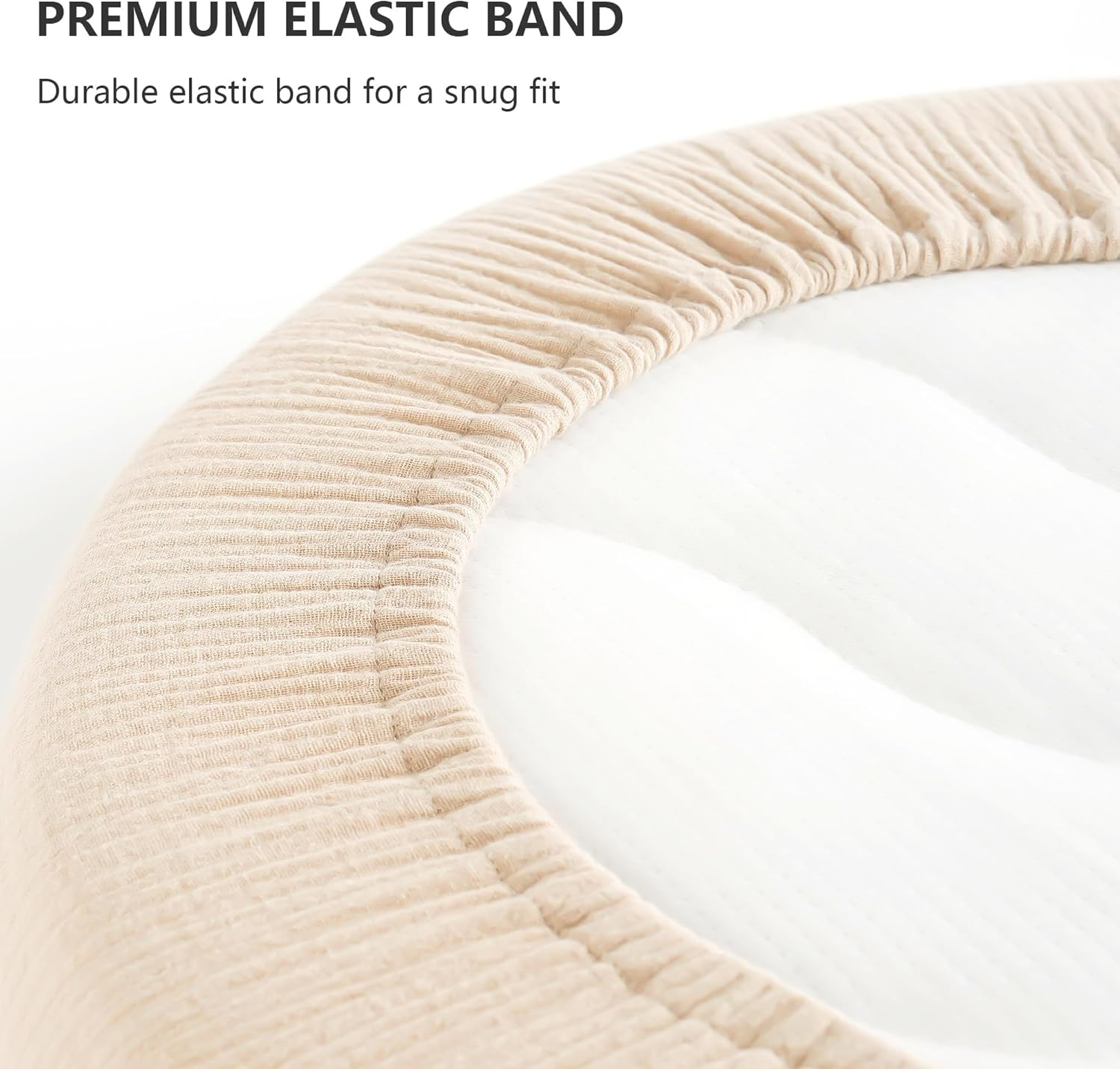 Muslin Bassinet Sheets for Babies &ndash; Soft & Breathable 100% Cotton Fitted Sheets for Oval, Rectangle, Hourglass Bassinet Mattress Pads, 2-Pack (Pink)