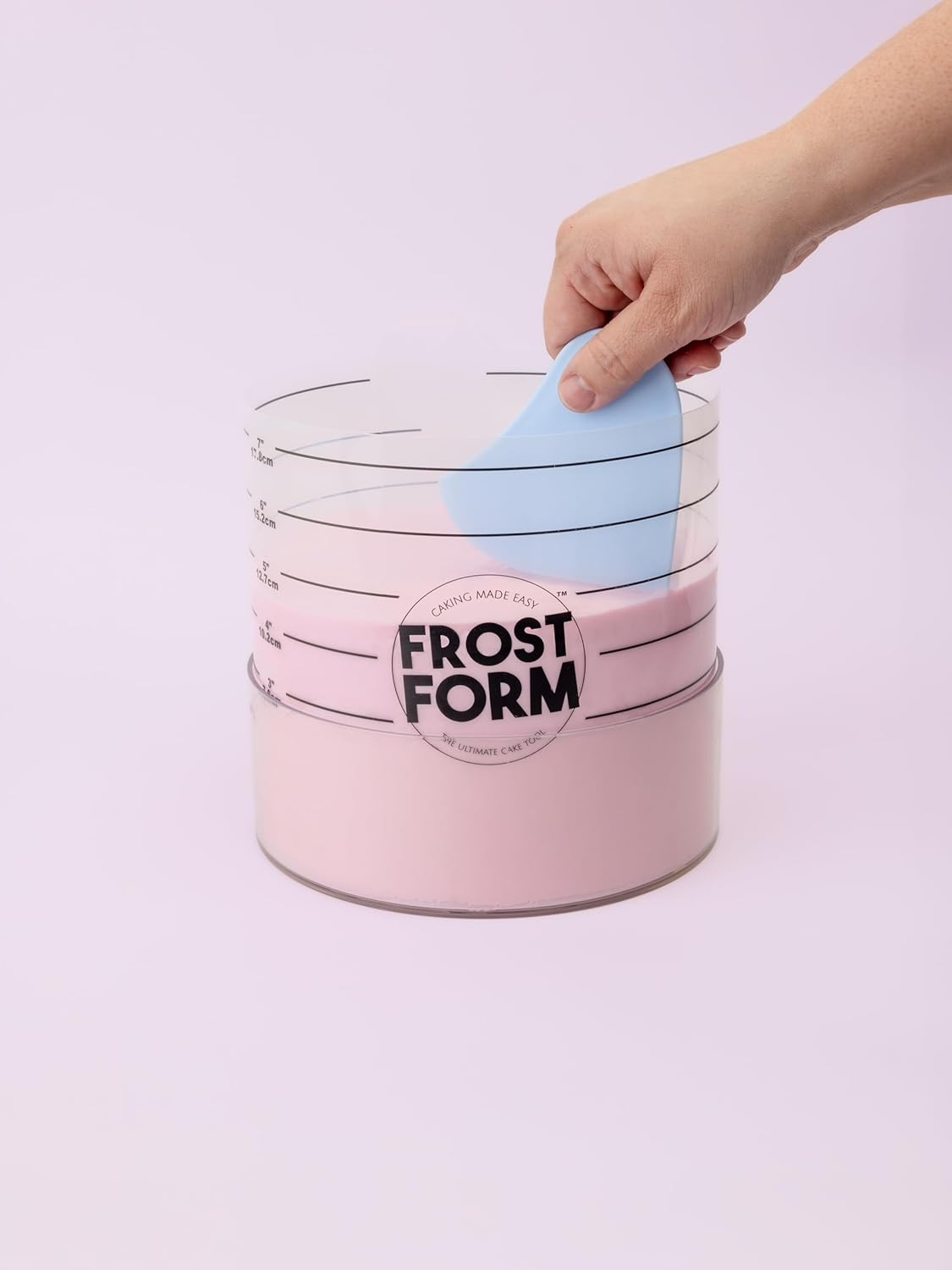 Frost Form - Starter + Kit (6 Inch) 7-Piece Set | Professional-Quality, Food-Grade Plastic | Perfectly Straight Cakes | Beginners and Pros | Cake Decorating Kit image number 6