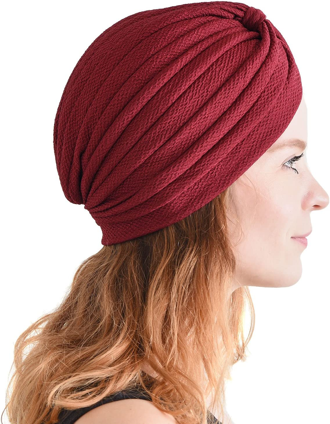 Womens Fortune Teller Fashion Turban - Boho Headwrap Festival Indian Costume