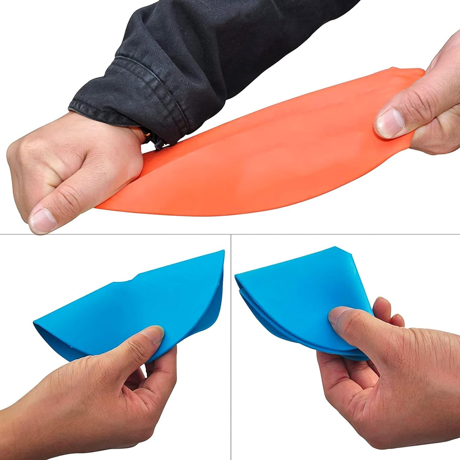 Hcskoss 10Pack Spot Markers Flat Disc Markers Poly Vinyl Spot Markers Non- Spots Markers Agility Markers Floor Dots Football Basketball Sports Speed Agility Training Markers for Sports Training image number 2