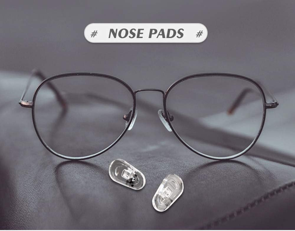 Eyeglasses Nose Pads,Behline 5 Pairs Soft Silicone Glasses Nosepads Replacement for Tom Ford Eye Glasses & Sunglasses and Other Universal Eyewear,Screw-In Anti-Slip Clear Nose Piece image number 5