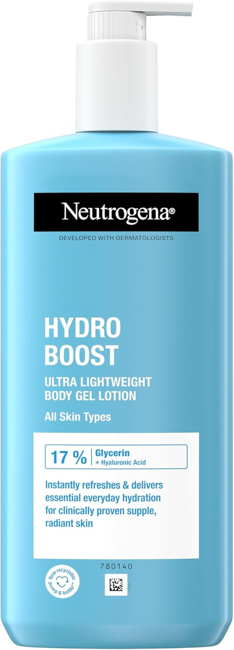 Neutrogena Hydro Boost Body Lotion Gel, Ultra Light Moisturising Cream with Hyaluron, for Normal to Dry Skin, 400 Ml image number 5