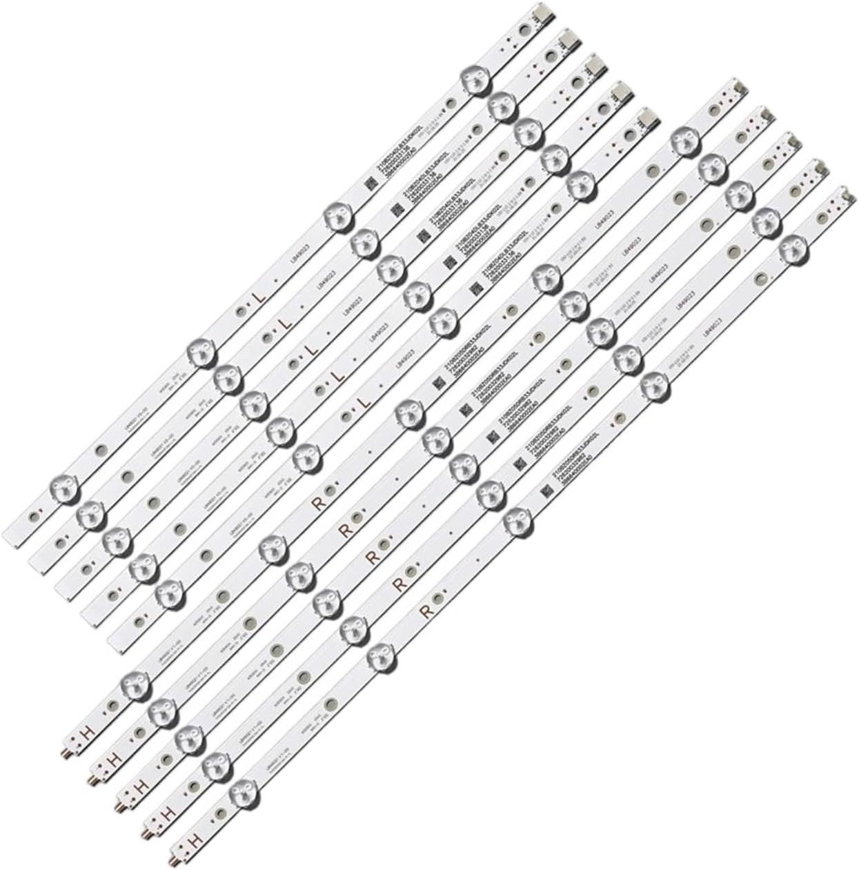 10Pcs/Set LED Backlight Strip Fit for Philips 49" TV TT4906F LB49023 LB49021 V1_00 49PUS7503 49PUS6162 49PUS6412 49PUS6803 TPT490U2 image number 4