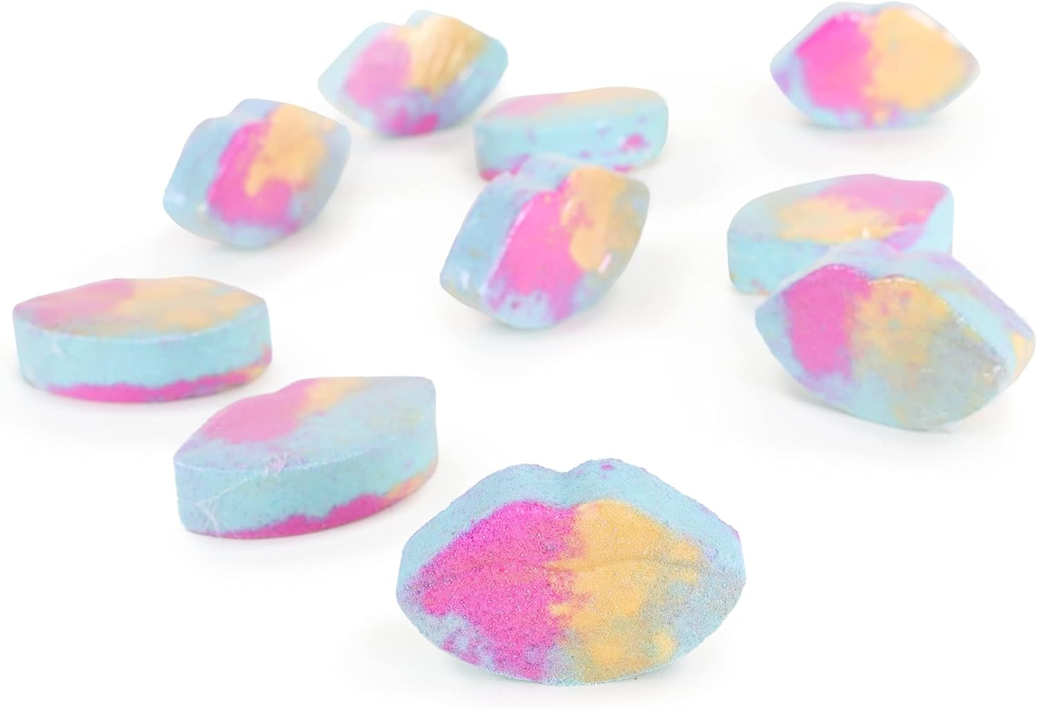 Toyland&reg; Rainbow High Bath Bombs - 10 Lip Shaped Bath Bombs - Swirling Rainbow Colours! image number 3