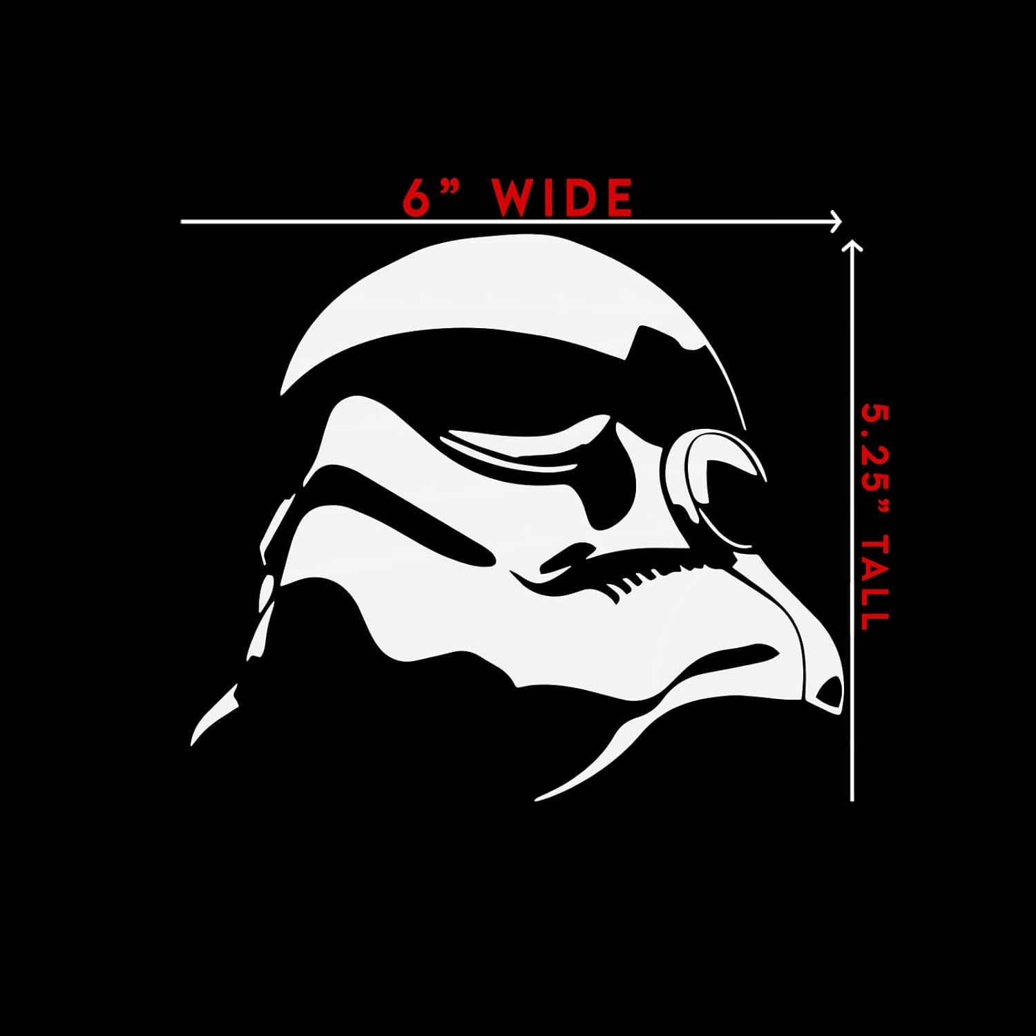 (2X) Stormtrooper Star Wars Parody Car Auto Vinyl Car Sticker Decal (White 6 CD-0252) image number 2