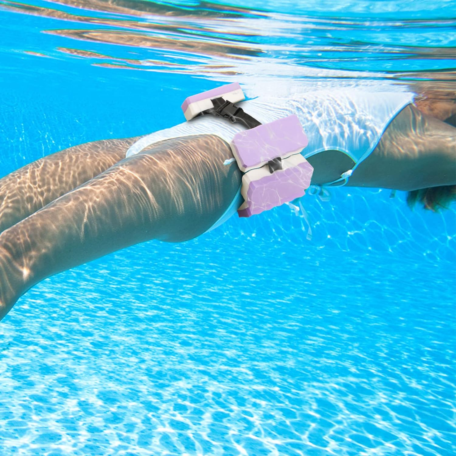 UNAOIWN Water Dumbbell Set for Aquatic Aerobics Exercise, Water Weights Equipment, Training Aid for Aquatic Fitness, Water Workout Fitness Tool image number 5