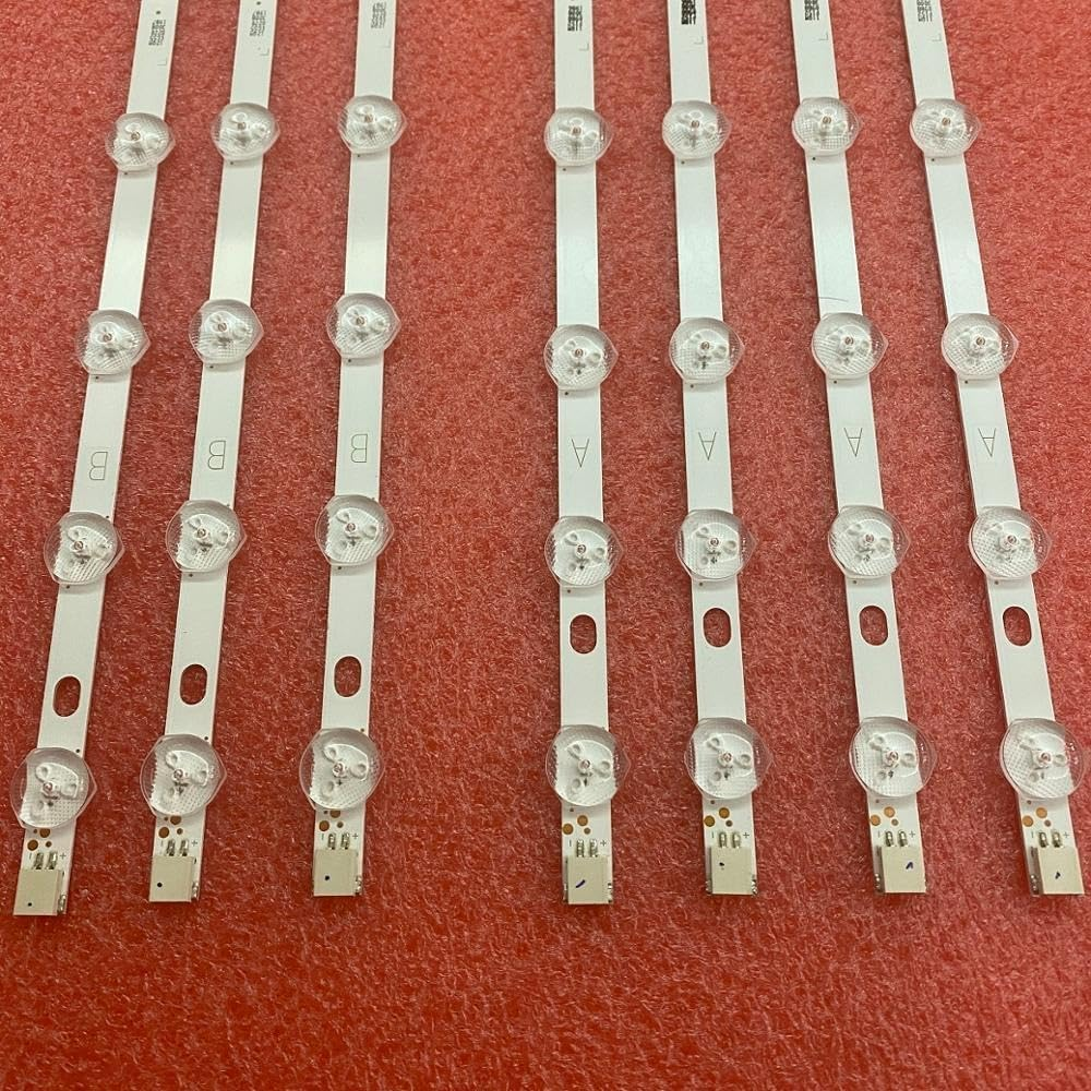 LED Backlight Strips Compatible with Panasonic TX-50A300E TX-50A300B Compatible with HITACHI 50HYT62U TE50275S20F1T10D VES500UNDC-2D-N01 VES500UNDA 50 NDV (Color : Kit 7Pcs for 1 TV) - 10 Kit For 10 Tv image number 2