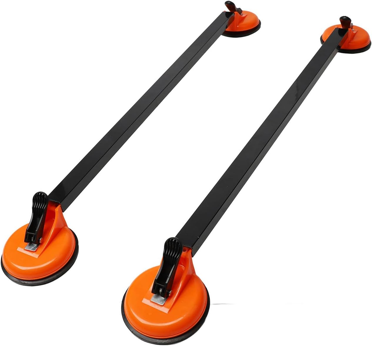 Car Roof Rack Cross Bars, 2Pcs 36.22 Inch Square Steel Tube Suction Mount Rooftop Cargo Luggage Carrier Bars, Universal Multifunctional Car Luggage Rack for Suvs, Sedans And image number 6