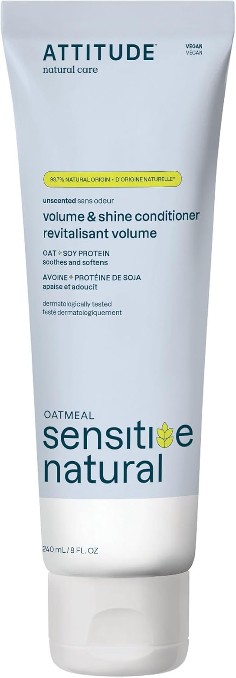(Fragrance-Free, 8.1 Fluid Ounce) - ATTITUDE Sensitive Skin, Hypoallergenic Conditioner, Fragrance-Free, 8.1 Fluid Ounce image number 4