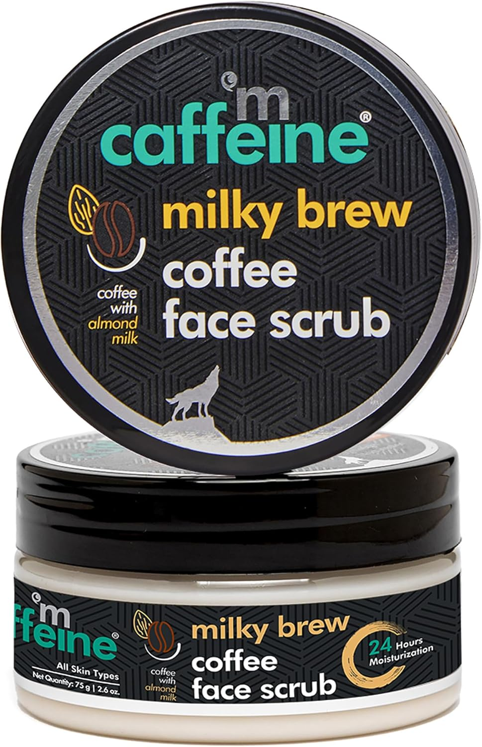 Mcaffeine Milky Brew Coffee Face Scrub - Face Cleanser for Glowing Skin - Face Wash Removes Tan and Blackheads - Almond Milk - All Skin Types - 2.6 Oz image number 6