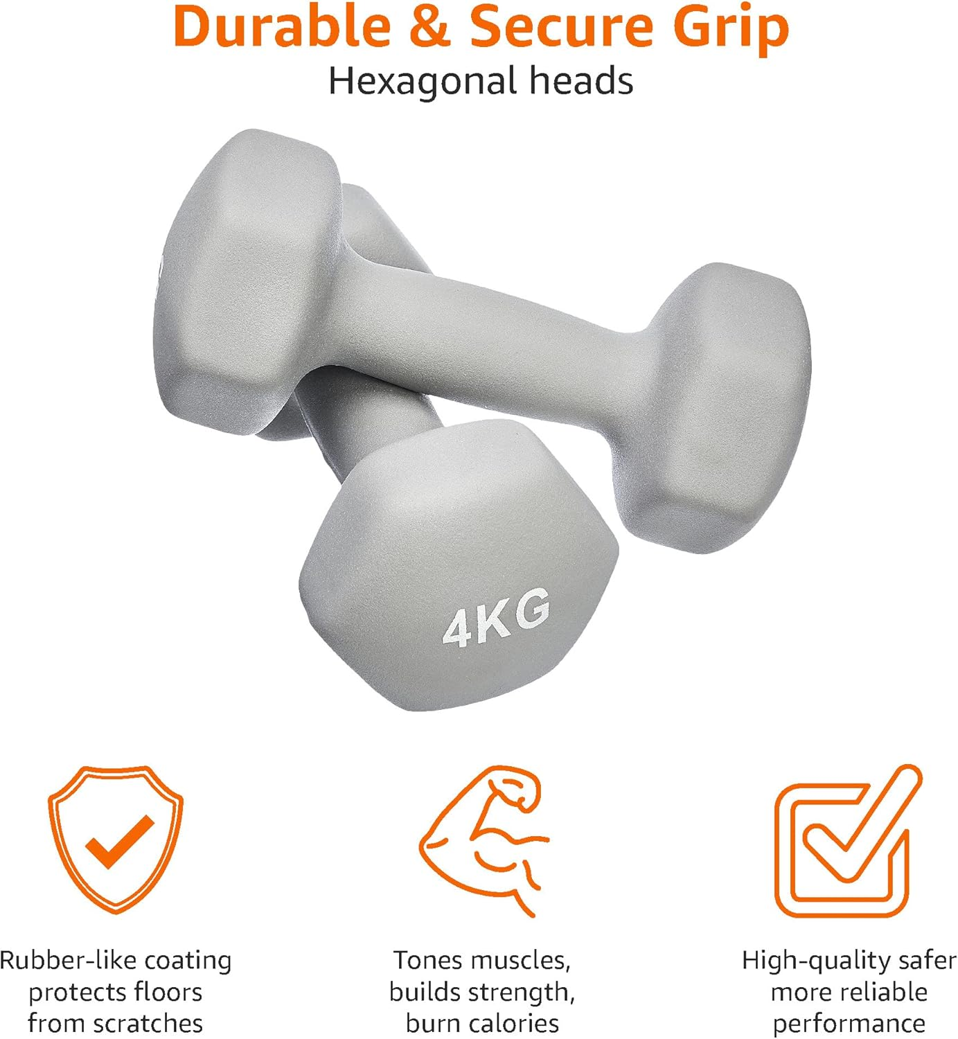Amazon Basics Neoprene Dumbbell Pair image number 1
