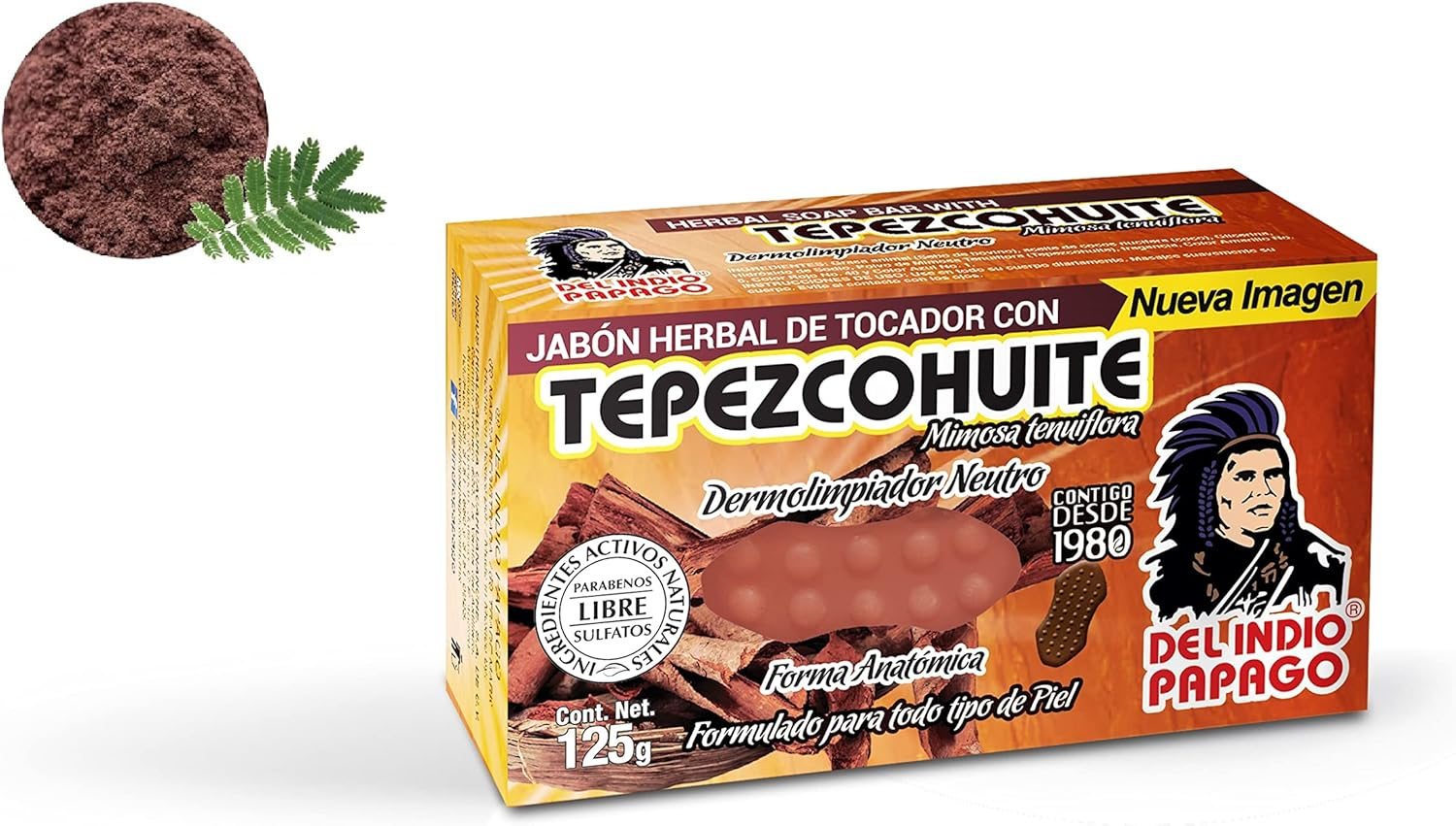 Del Indio Papago Tepezcohuite Cream 60Ml and Tepezcohuite Soap 130Ml image number 4