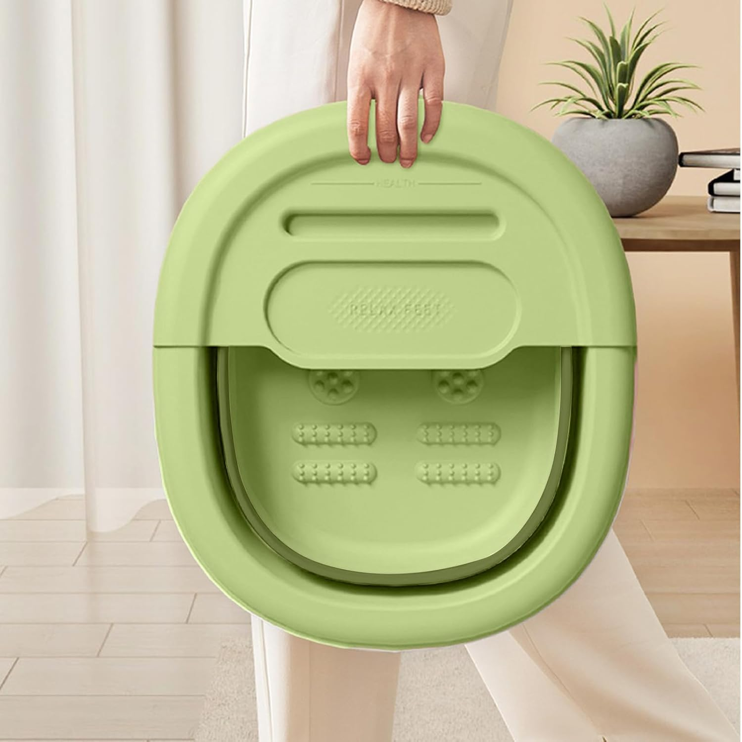 Foot Soaking Tub - Foldable Foot Soak Tub - High Capacity Foot Bath Basin for Relieving Discomfort and Stress Hoffti image number 6