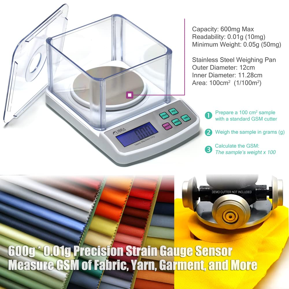 600 G Digital Lab Scale, Piece Counting, Wind Shield, Stainless Steel Pan, Backlit LCD, Multiple Weight Units, Capacity: Max 600 G, Min 0.05 G, Division 0.01 G image number 6