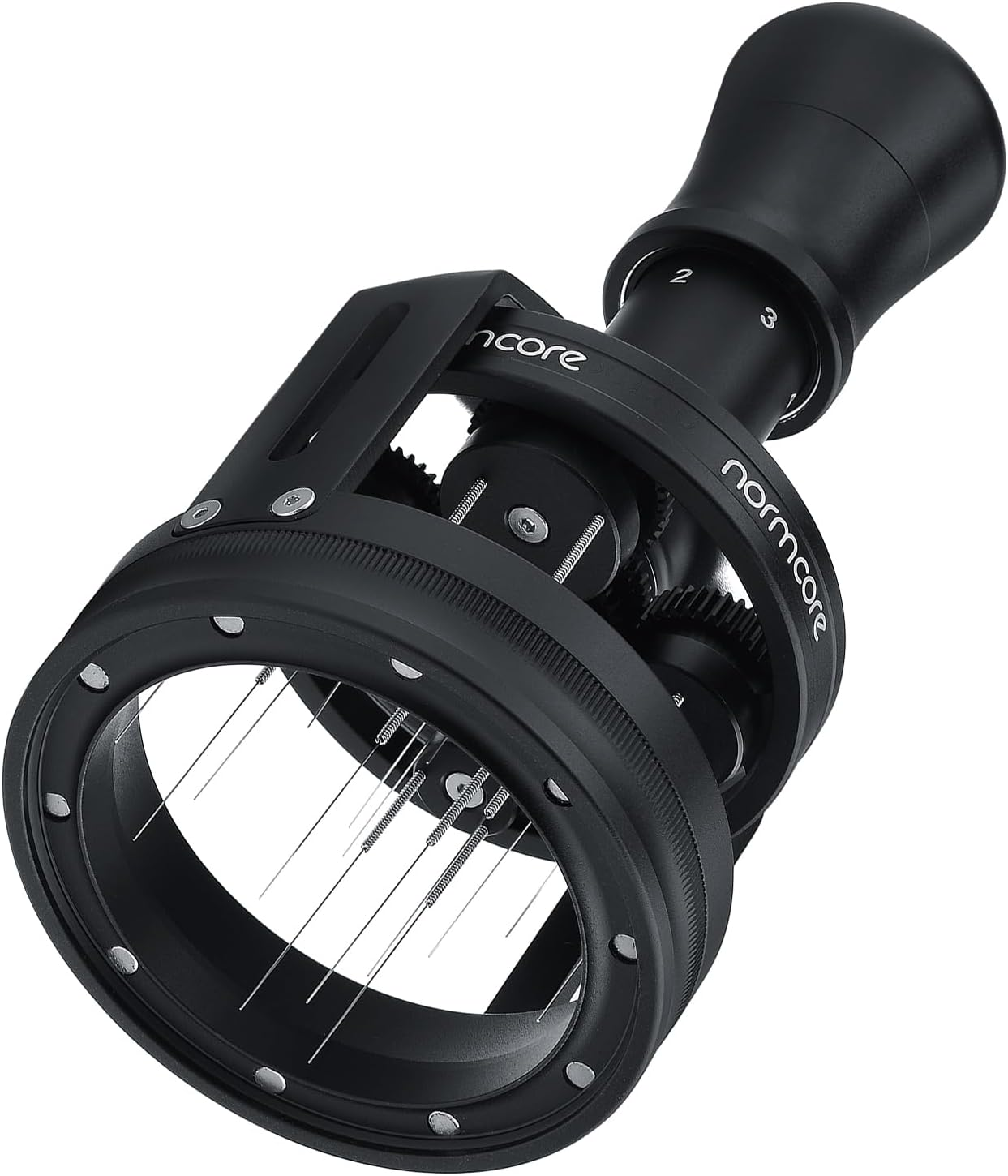 Normcore 58Mm Planetary Needle Distributor Tool V3, Espresso WDT Tool with Magnetic Base, Adjustable Depth Coffee Stirrer for Precision Puck Prep, 60 Spare Needles Included image number 1