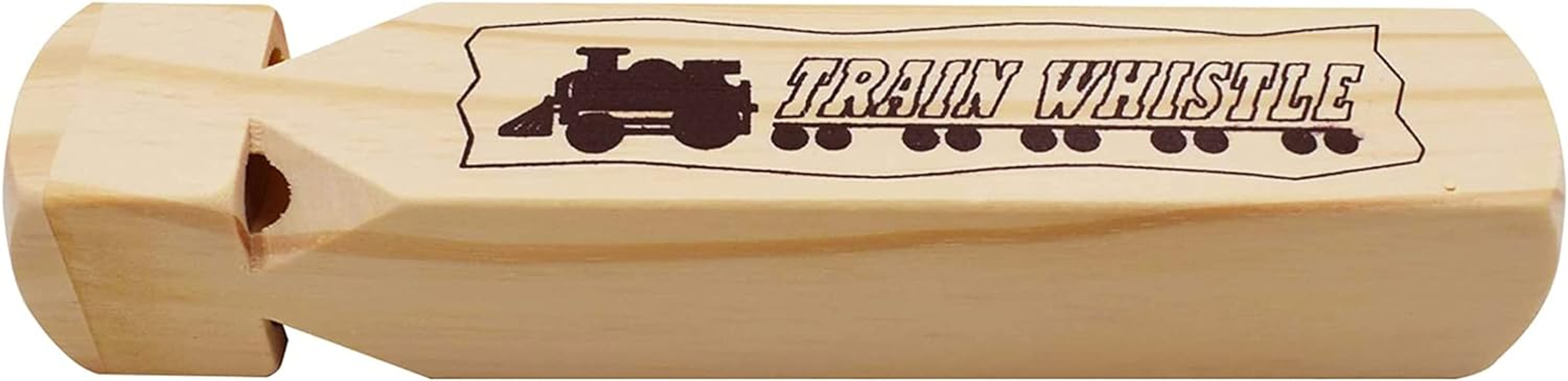 MYUBWTF Solid Wood Train Whistle 4 Tones, Noisemaker Toys and Conductor Whistle for Birthday Party Carnival Prize Game Cheering Prop or Educational image number 6