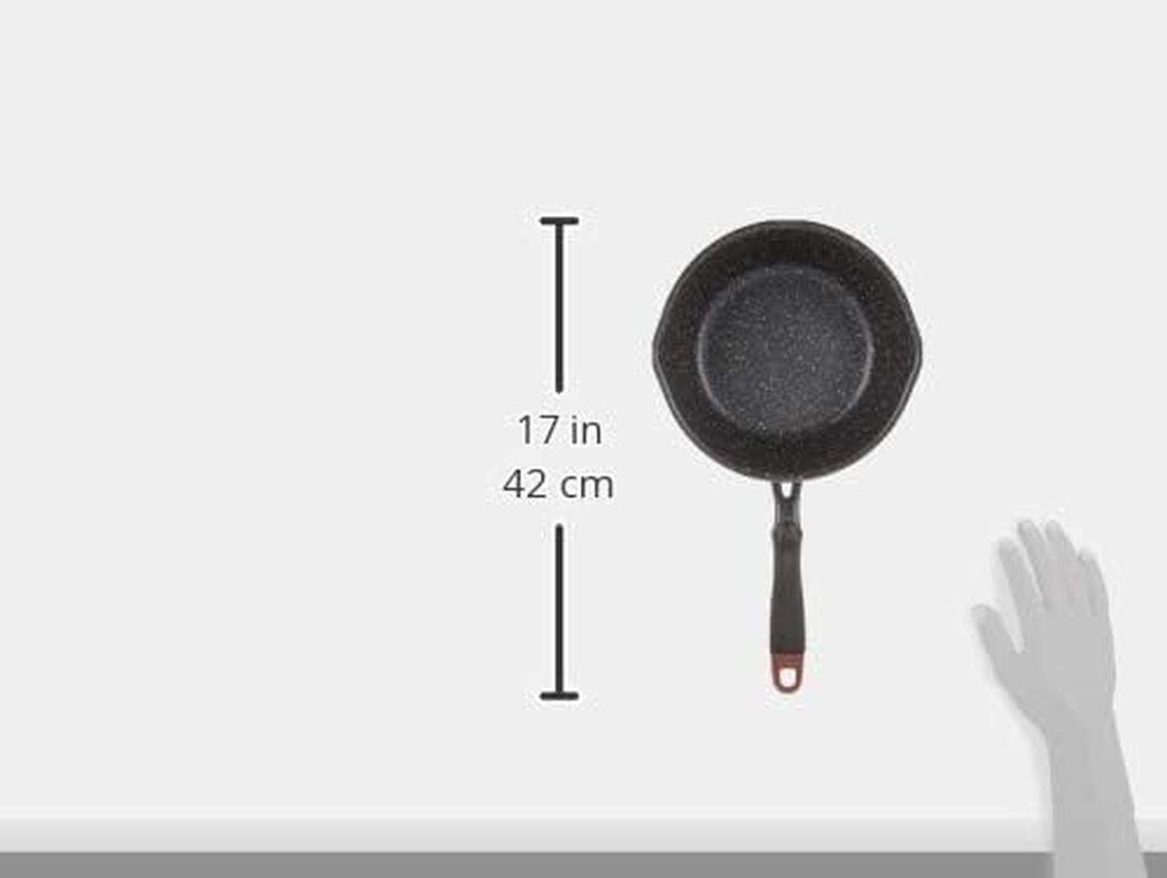 Wahei Freiz Mega Fukka NEO RB-1744 Deep Frying Pan That Can Handle like a Pot, 7.9 Inches (20 Cm), Compatible with IH and Gas, Quick Marble, Fluorine Resin Processed to the Edge image number 3