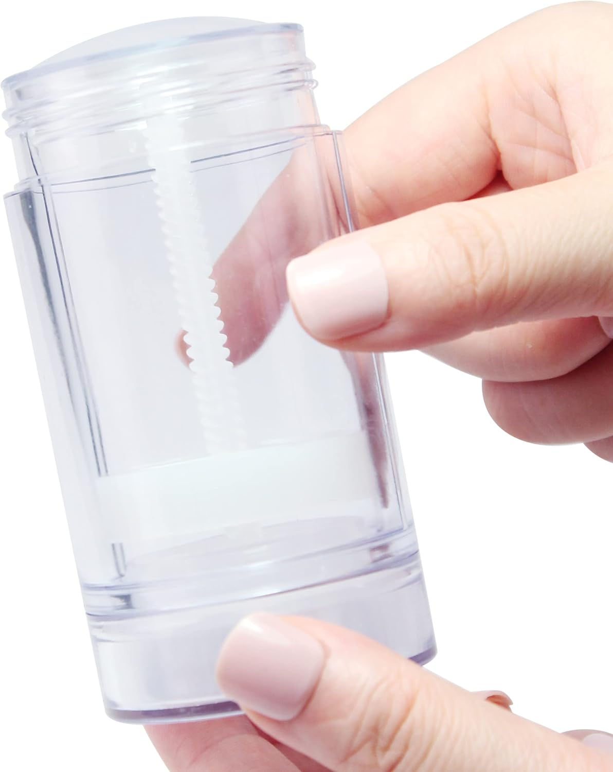 15Ml Twist-Up Deodorant Containers Clear Empty Plastic Reusable round Shape Bottom Filling Deodorant Tubes for DIY Travel (6Pcs) image number 5