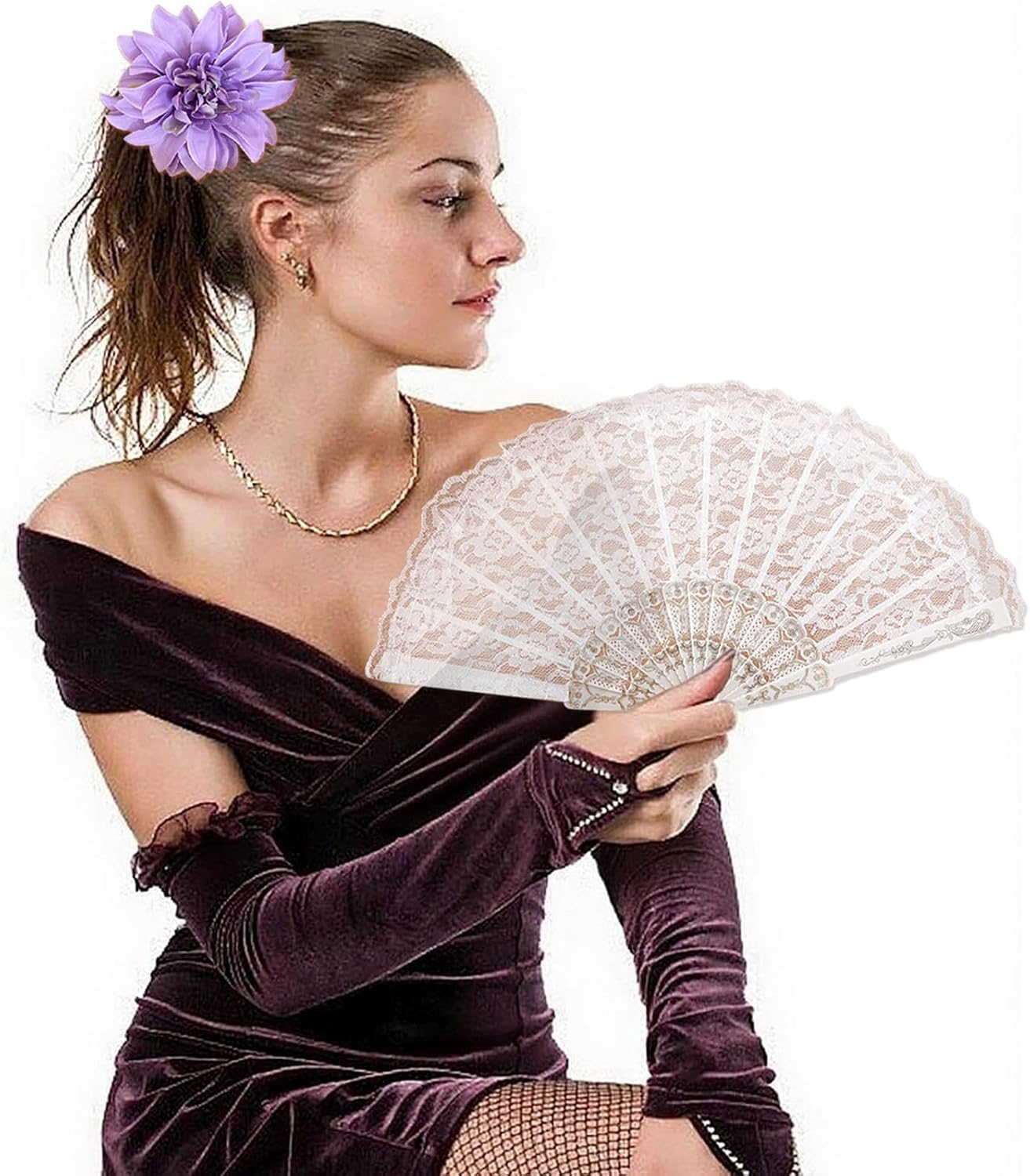 BSITSSS Hair Clip and Fan Set image number 4