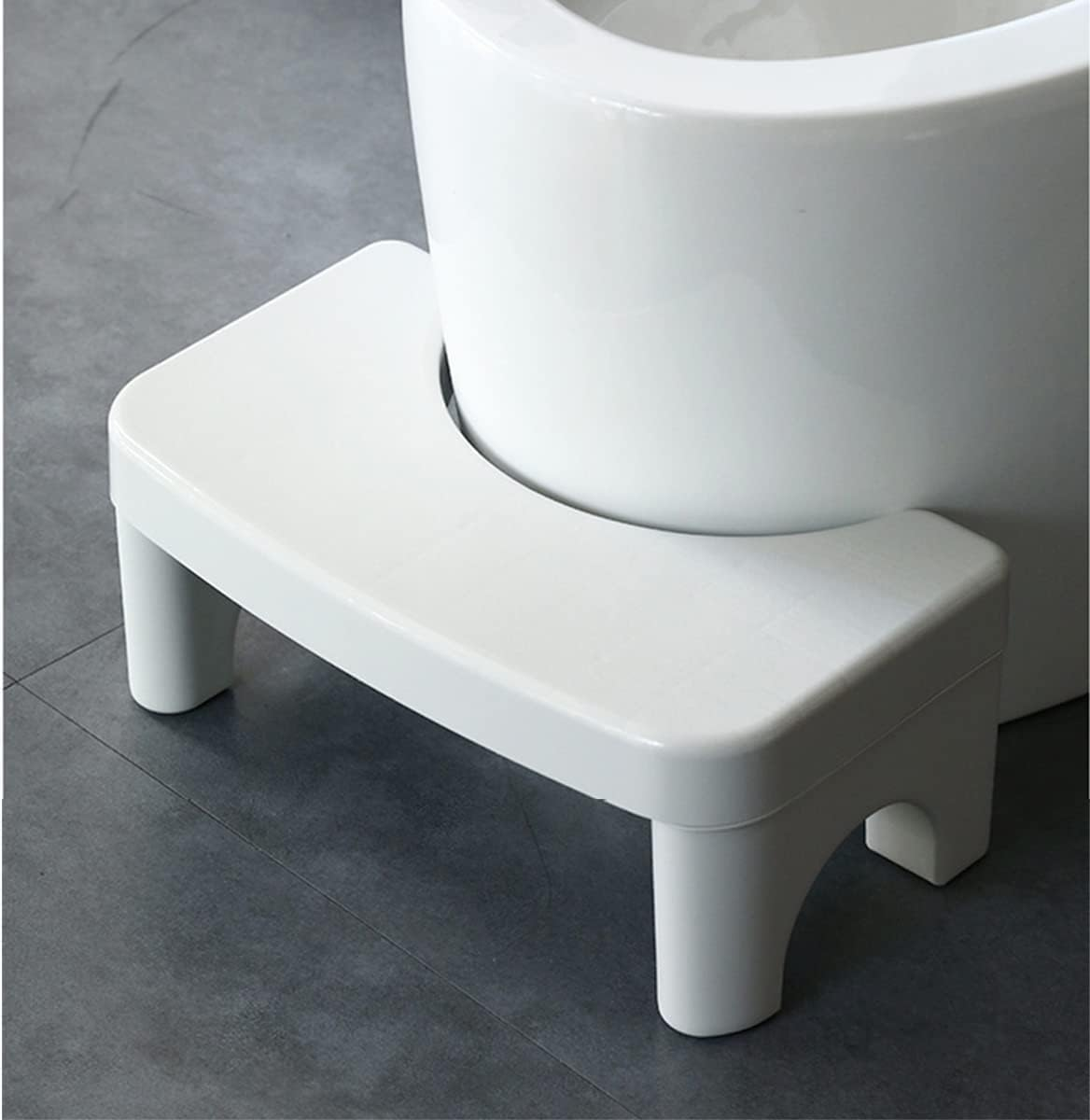 Toilet Stool,Detachable Potty Step Stool, Folding Squatting Poop 6.5'' Height Safe Healthier Simple Design White image number 2