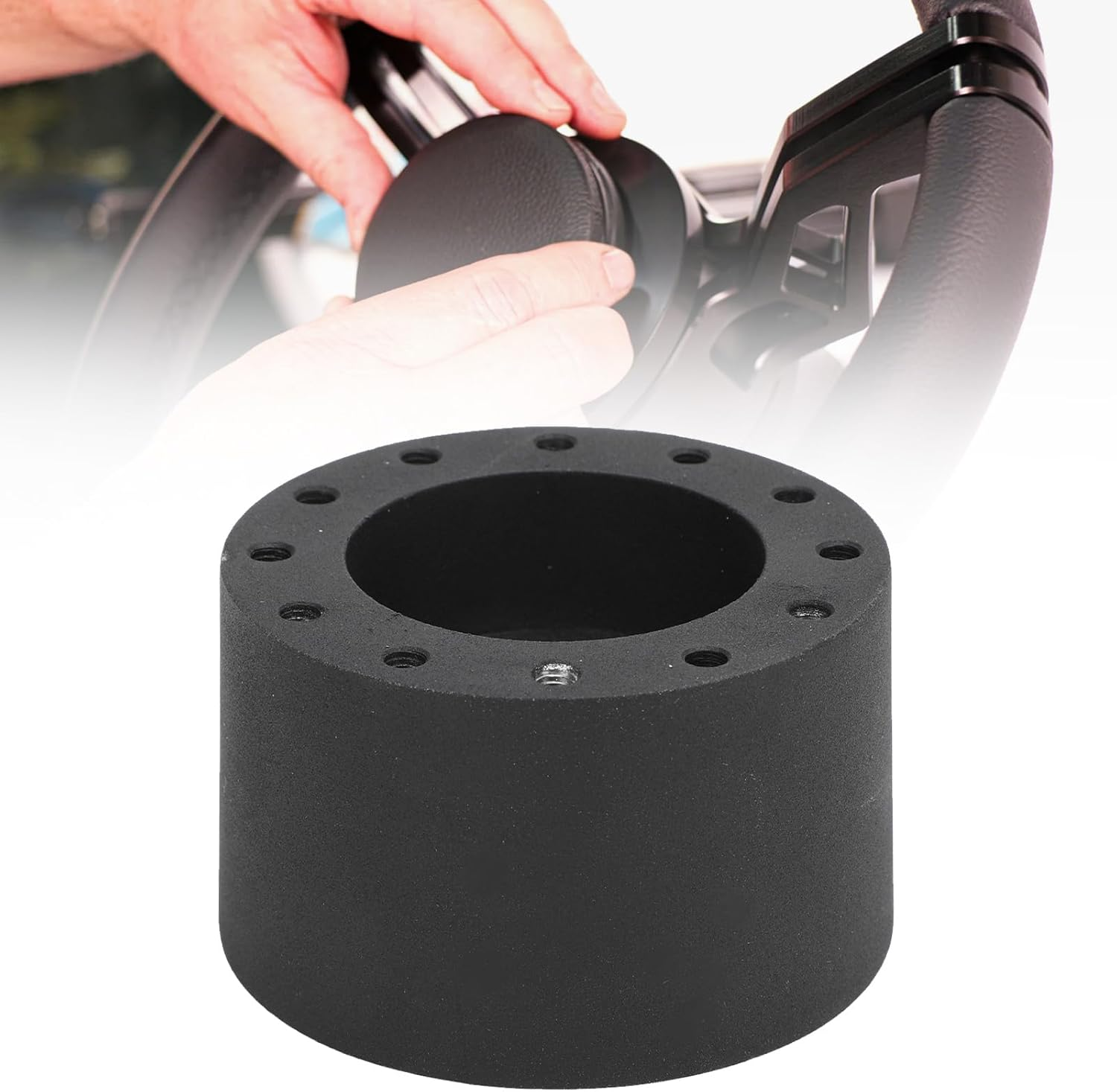 Boat Steering Wheel Hub Adapter, 3/4 Inch Keyway 6 Hole Metal Marine Steering Wheel Hub Adapter for Standard 6 Hole Wheels, for Grant, for NRG, for Lecarra, for GT Performance image number 5