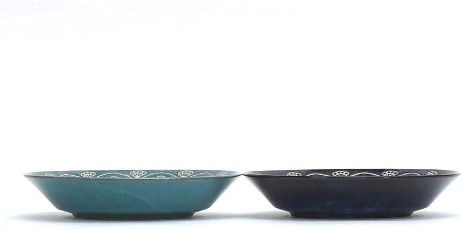 Marusankondo 01563 Curry Plate, Blue, Green, Plate, &Phi;8.1 X H1.6 Inches (20.5 X 4 Cm), Moroccan Curry Set image number 1