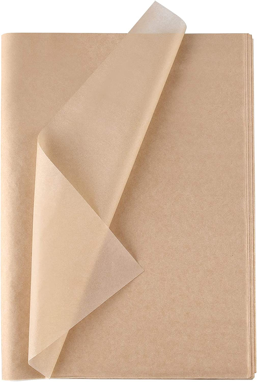 CHRORINE 60 Sheets Kraft Tissue Paper Bulk Brown Wrapping Paper Art Paper Crafts for DIY Project Birthday Holiday Craft Decor image number 6