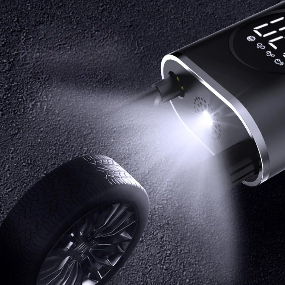 Tyre Inflator,Portable Air Compressor Fast Tire Pump for Car Bike Motorcycles Ball image number 2