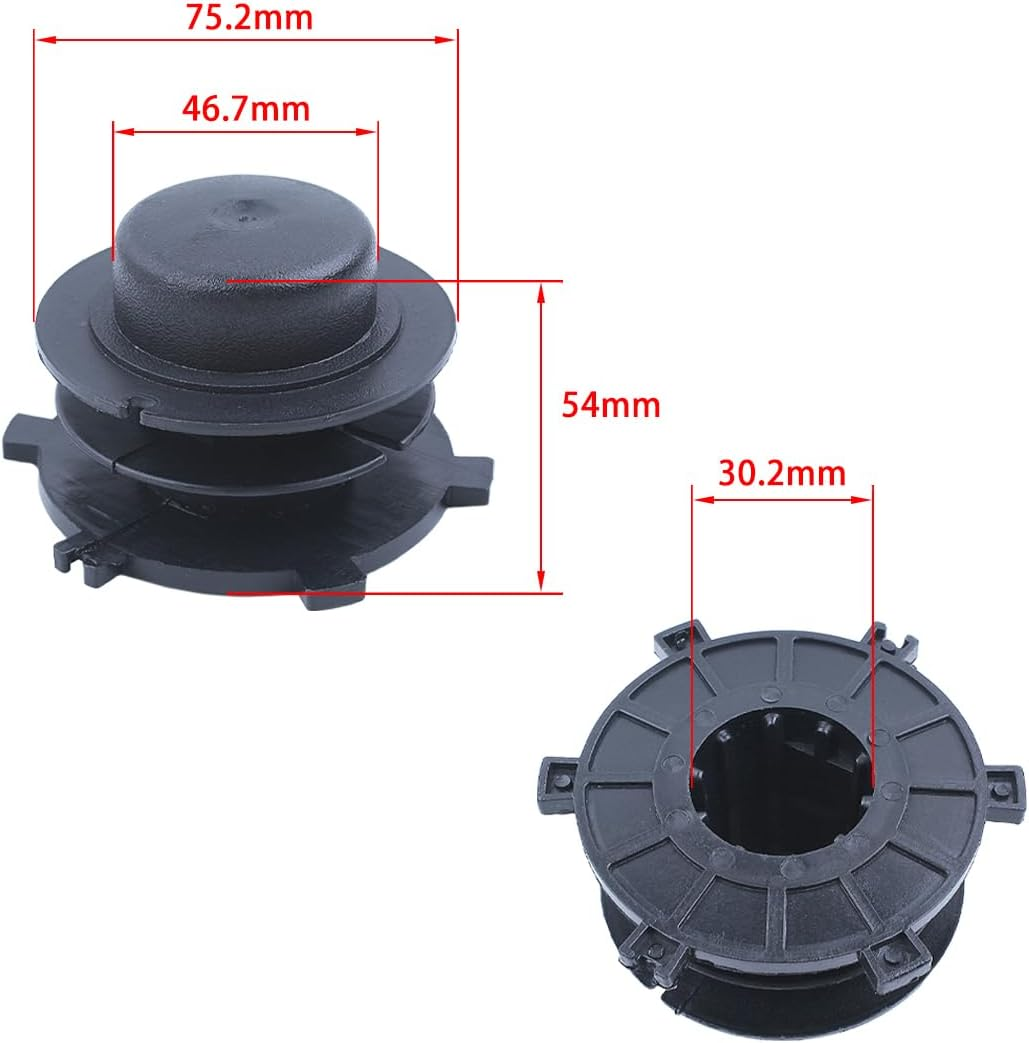 Adefol String Trimmer Parts Head Spool and Cover Cap 6Pcs Kit for STIHL FS44 FS80 FS83 FS85 FS90 FS100 FS110 FS120 FS130 FS200 with Spring, Line Feed Eyelet Accessories image number 5