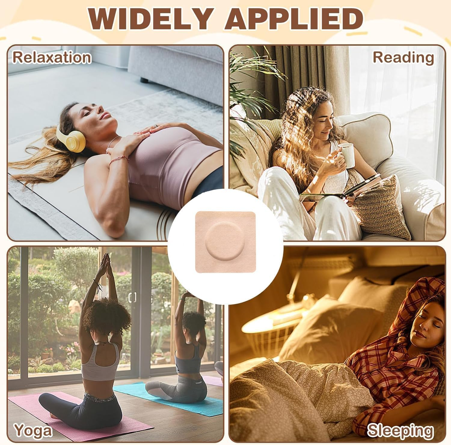 100Pcs Castor Oil Pack Wrap for Belly Button, 2 Inch Self-Adhesive Castor Oil Patches, Highly Absorbent Belly Button Patches for Work Sleep, Oils Not Included image number 6