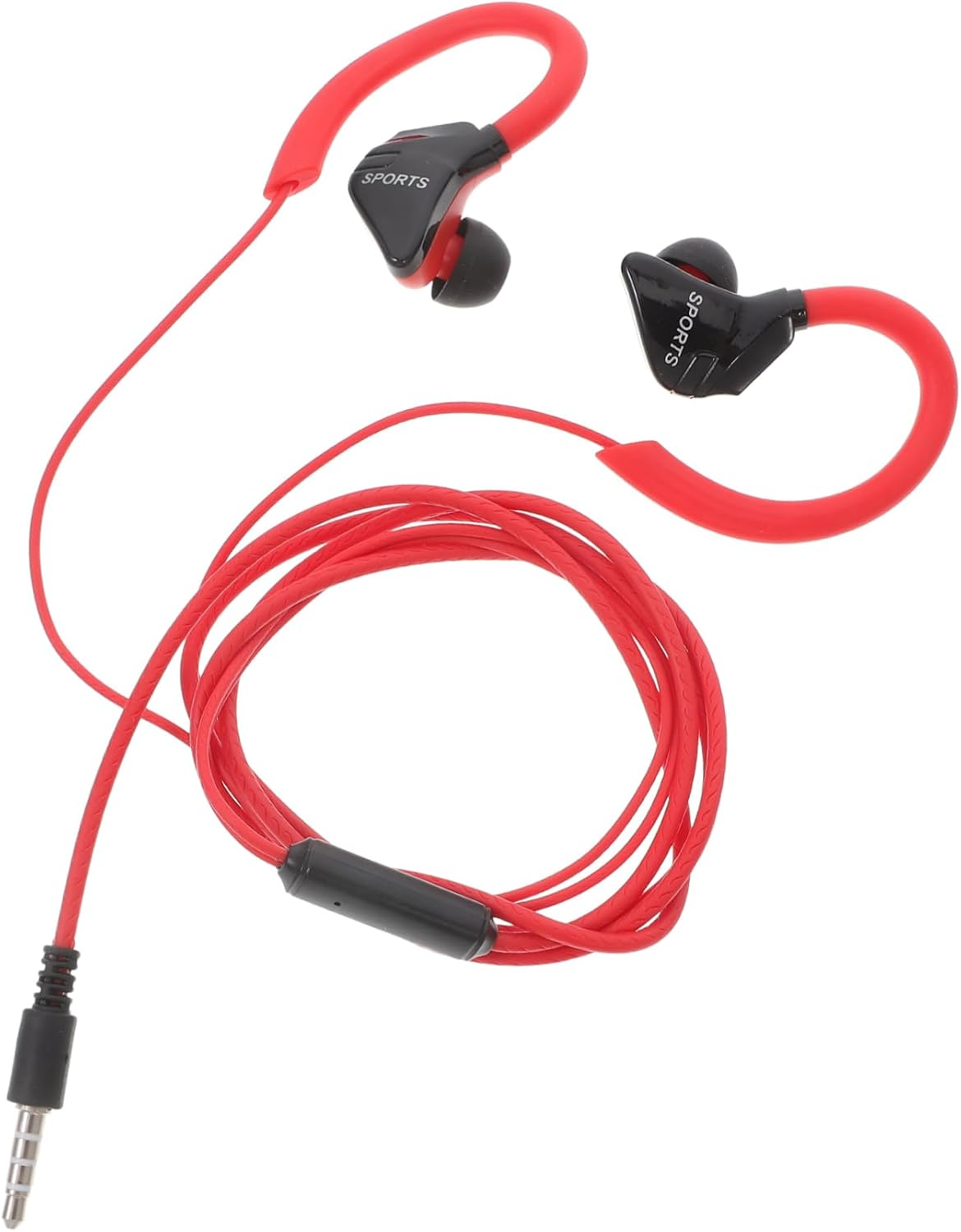 KOMBIUDA Wired Ear Hook Headset In-Ear Earphones 3.5Mm Plug for Sports Running Waterproof Wired Headphones Inline Control for Active Users image number 5